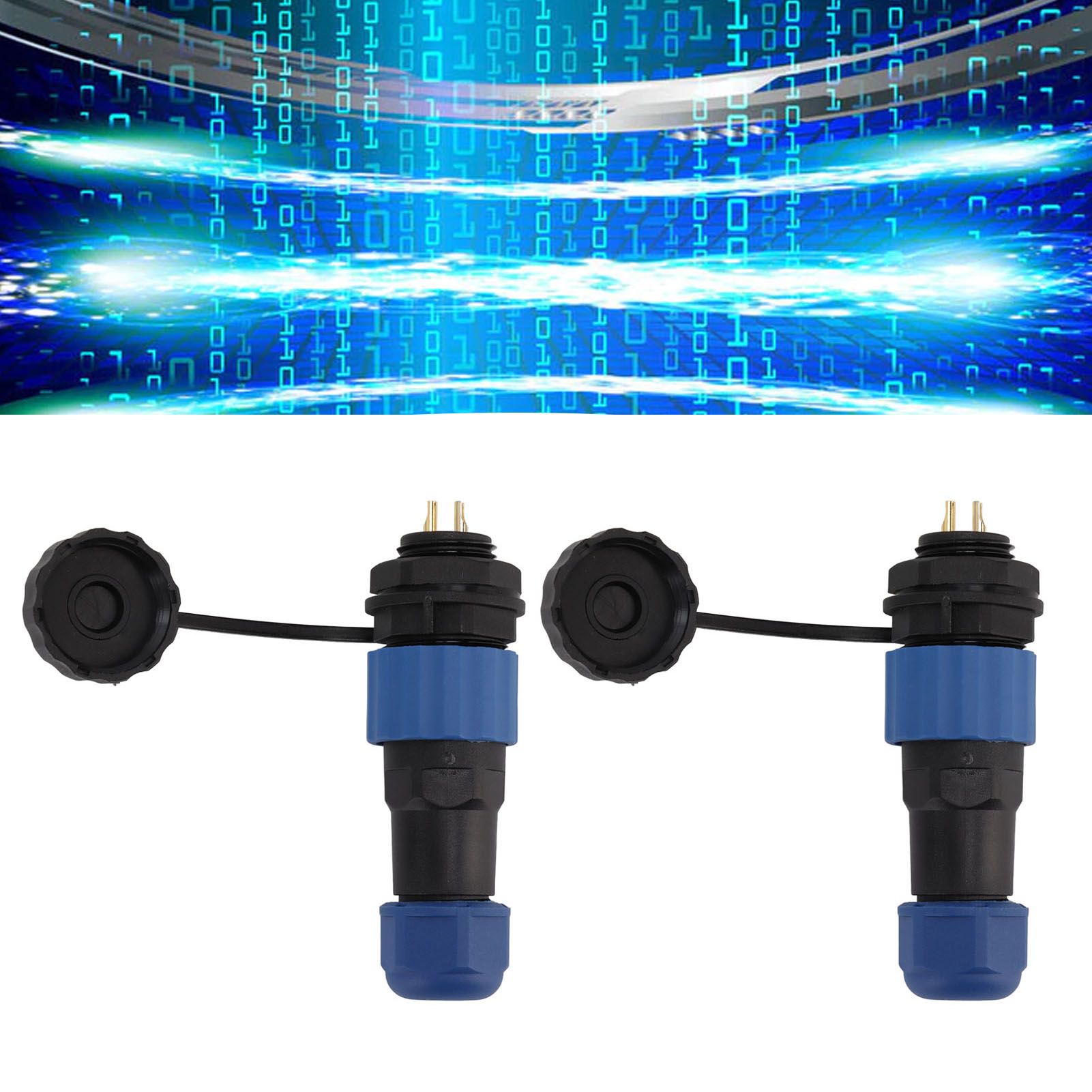 2Pcs SD16 IP68 Waterproof Aviation Connector SD16 Female Plug Male Socket G3/8 view 11