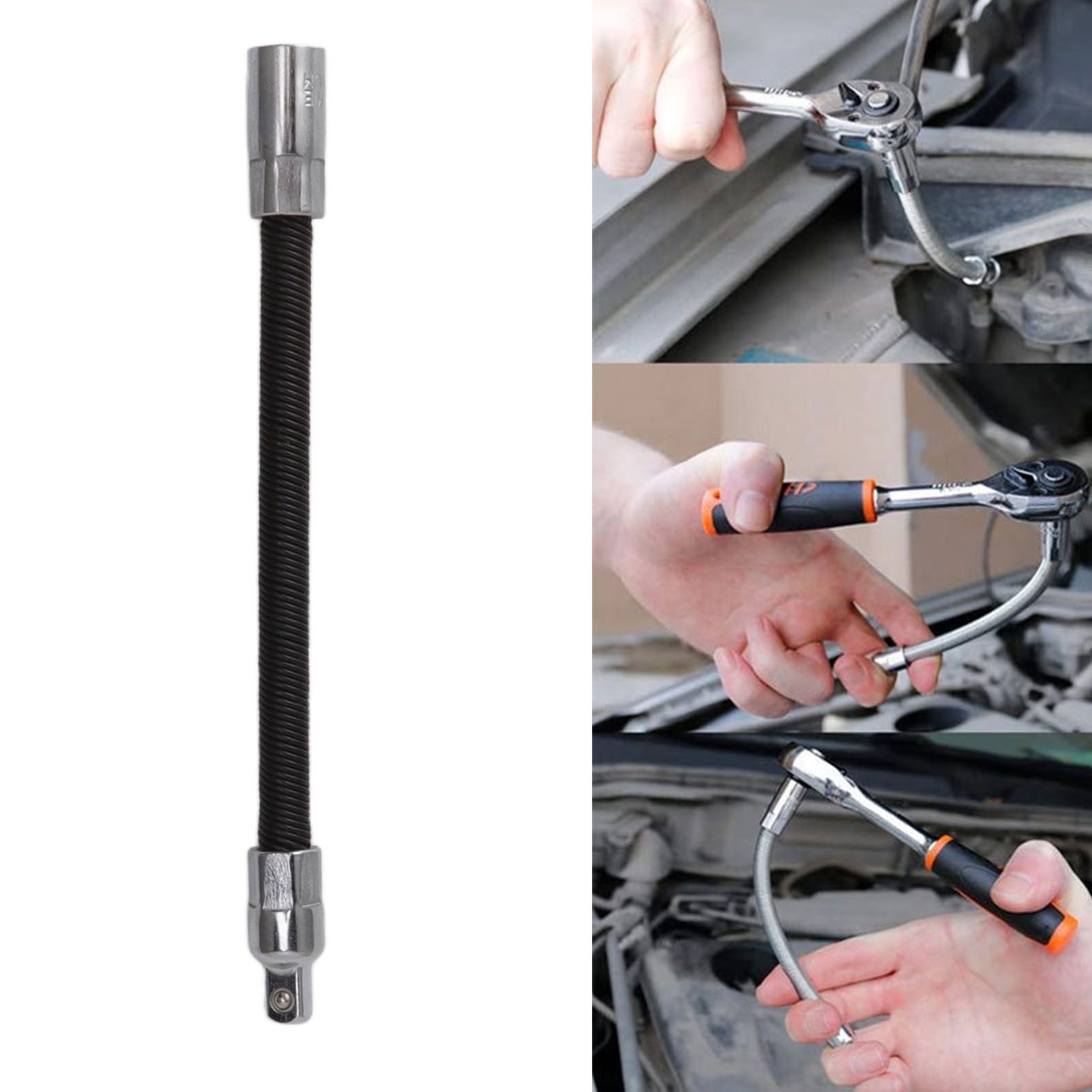 Wrench Extension Rod Bendable Universal Flexible Shaft Sleeve Extension Bar view 11