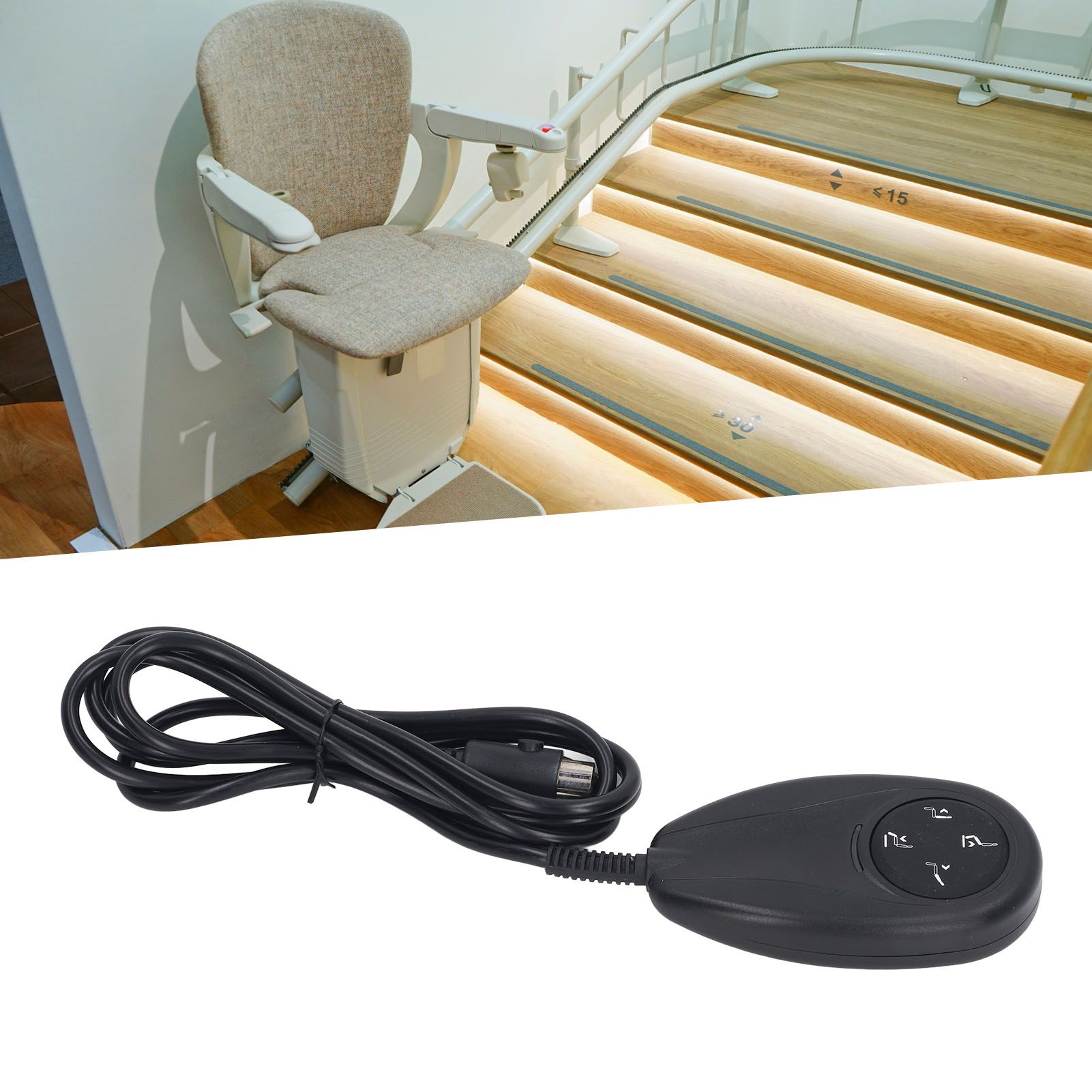 Lift Chair Remote 4 Buttons 5 Pin Up Down Replacement Hand Control Handset for view 12