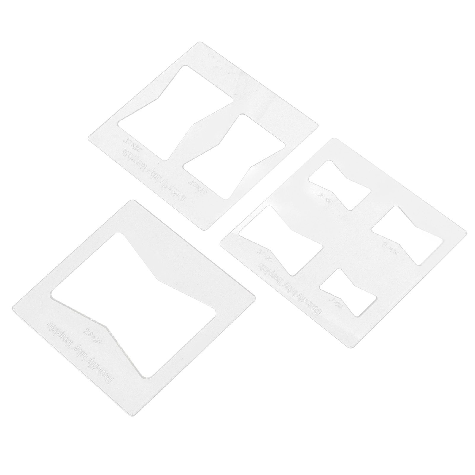 3Pcs 6x6 Inches Butterfly Key Inlay Template Router and Decorative Templates view 4