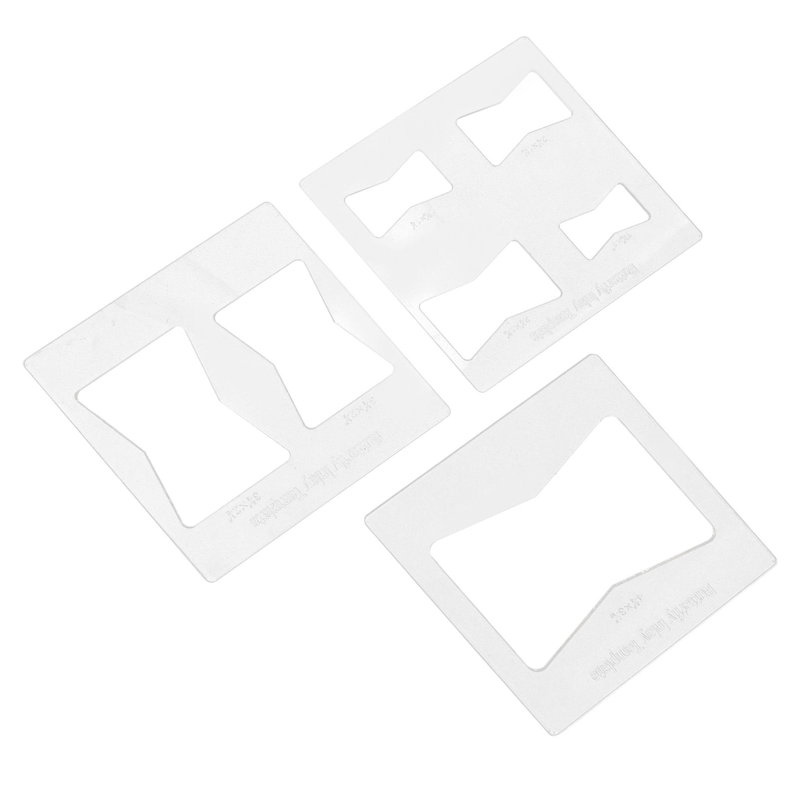3Pcs 6x6 Inches Butterfly Key Inlay Template Router and Decorative Templates view 7