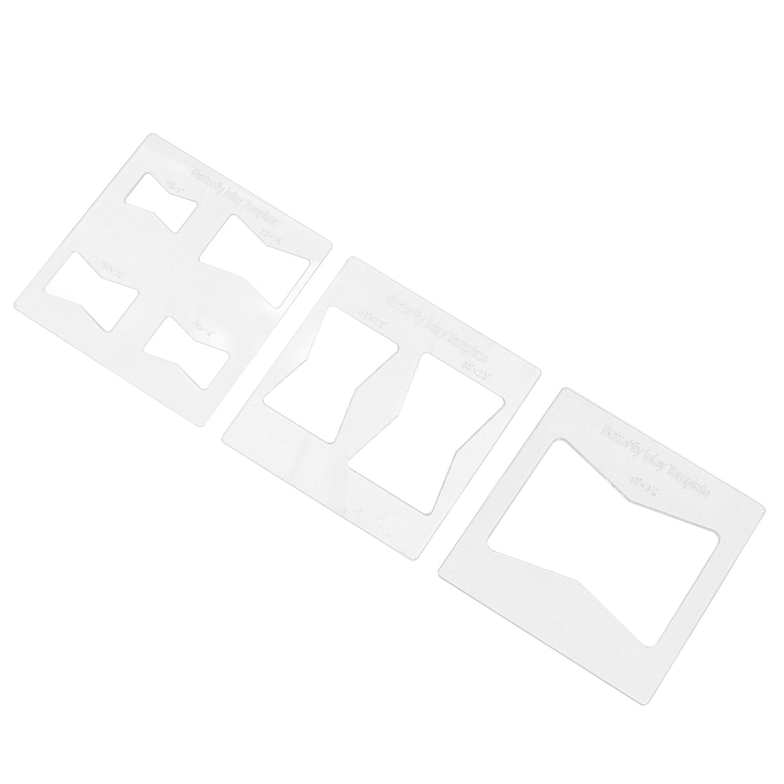 3Pcs 6x6 Inches Butterfly Key Inlay Template Router and Decorative Templates view 8