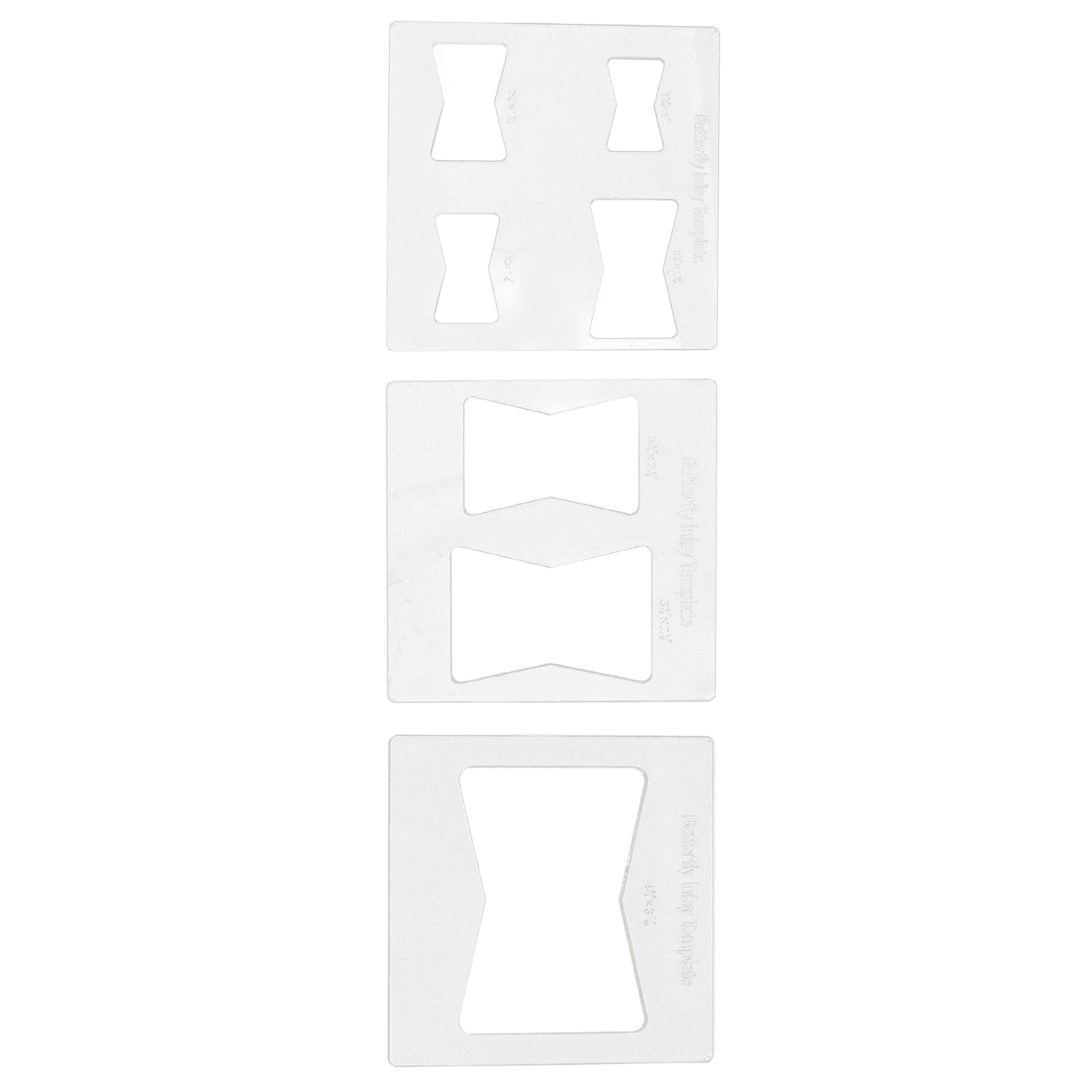 3Pcs 6x6 Inches Butterfly Key Inlay Template Router and Decorative Templates view 10