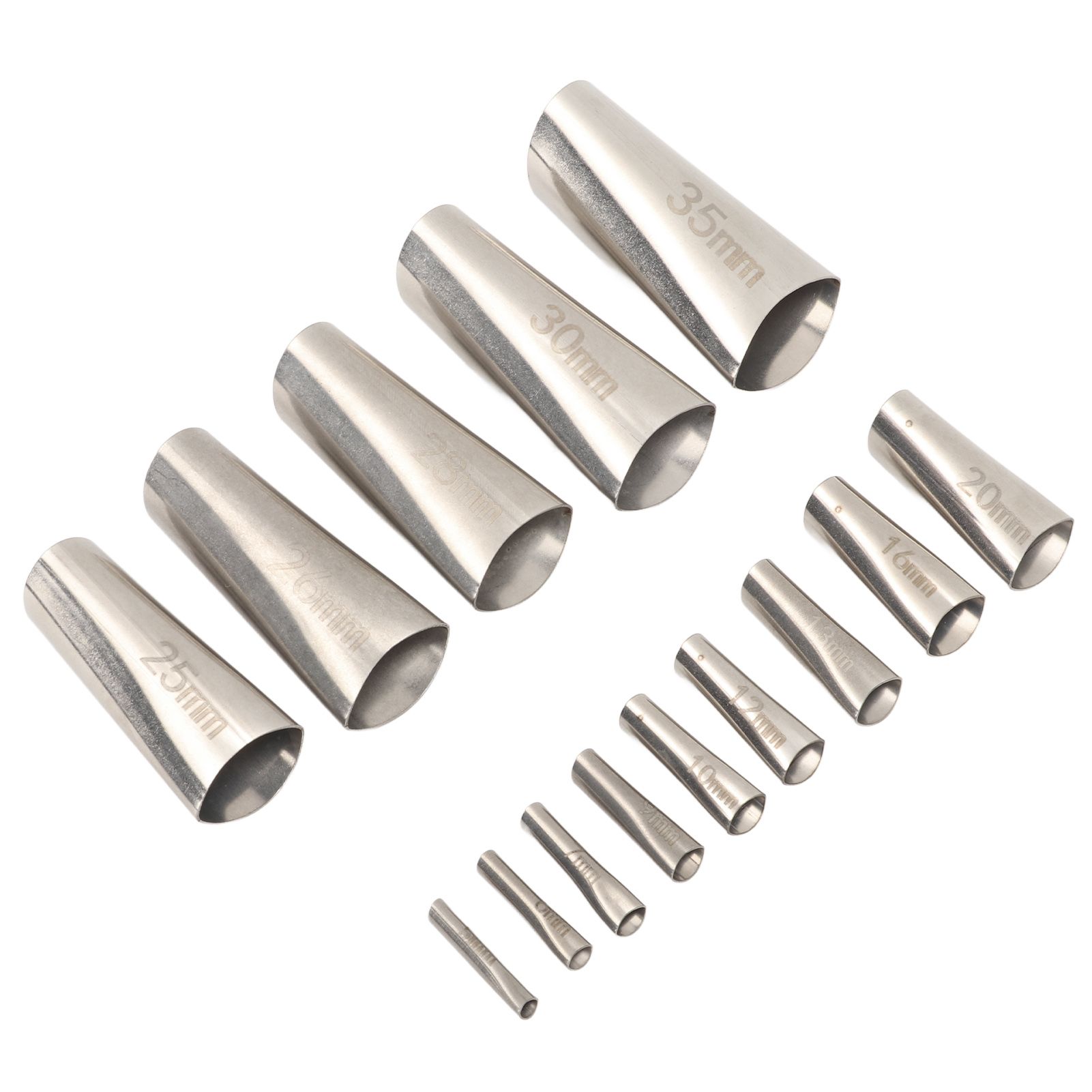 14pcs Caulking Nozzle Applicator 45 Degree Professional Stainless Steel view 2