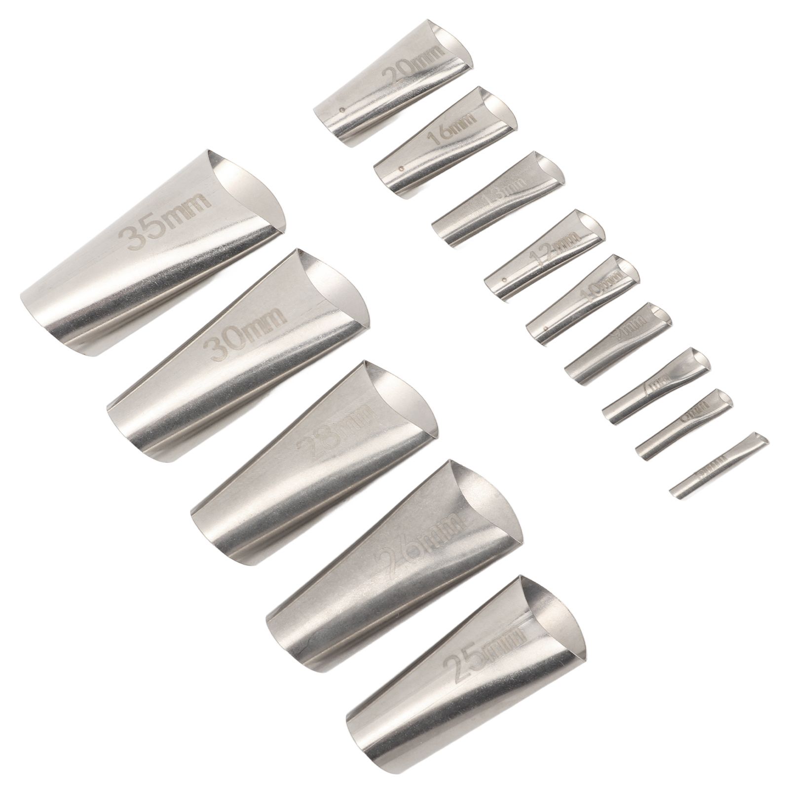 14pcs Caulking Nozzle Applicator 45 Degree Professional Stainless Steel view 6