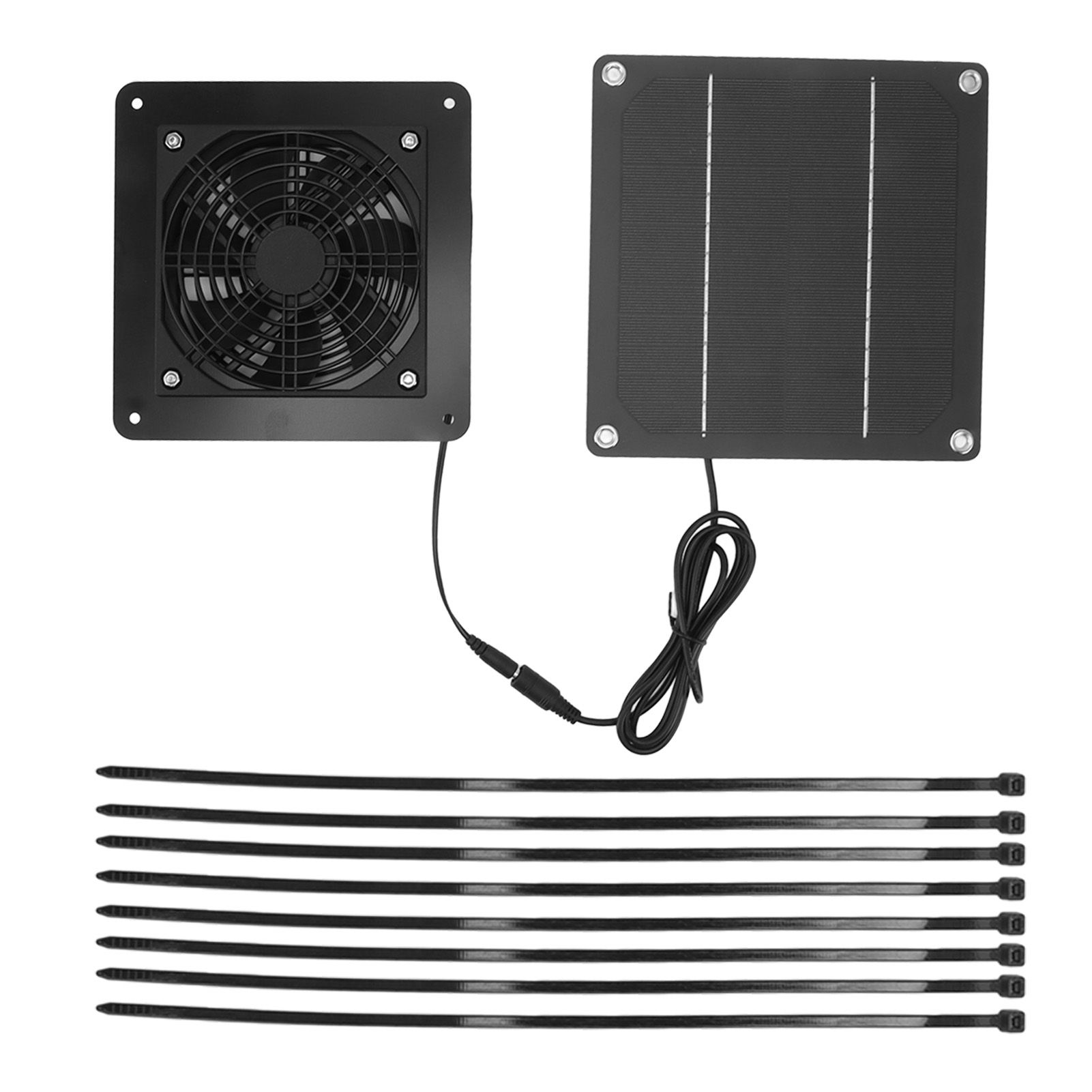 10W Solar Panel Fan Kit High Speed Solar Panel Powered Fan with 150cm Cable