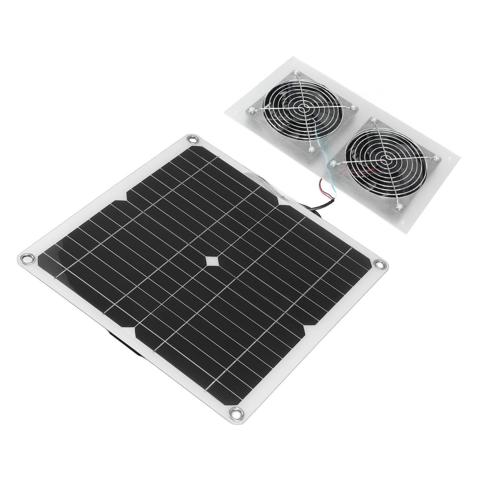 25W Solar Panel Fan Kit IPX65 Waterproof Low Noise Efficient Solar Powered view 5