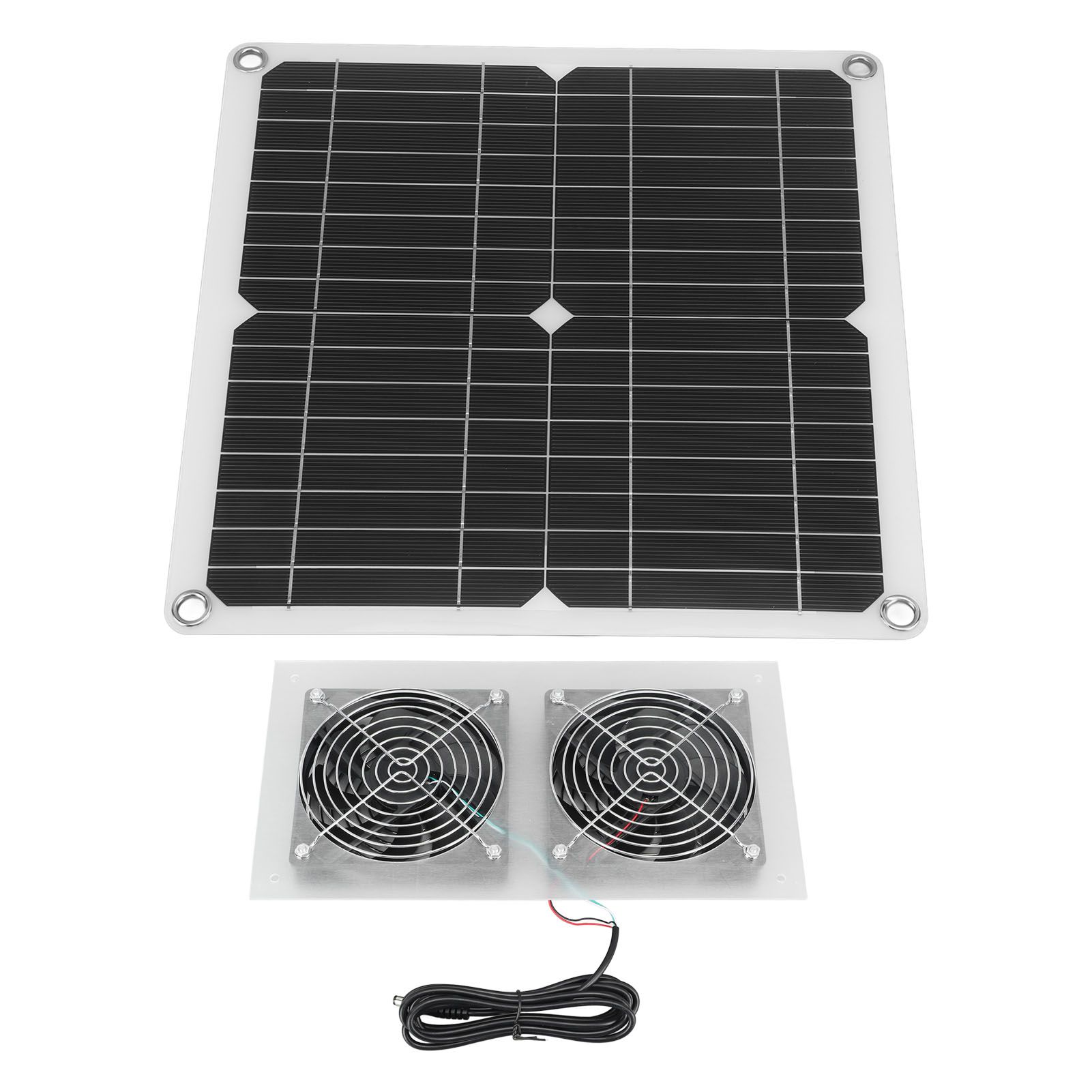 25W Solar Panel Fan Kit IPX65 Waterproof Low Noise Efficient Solar Powered view 8