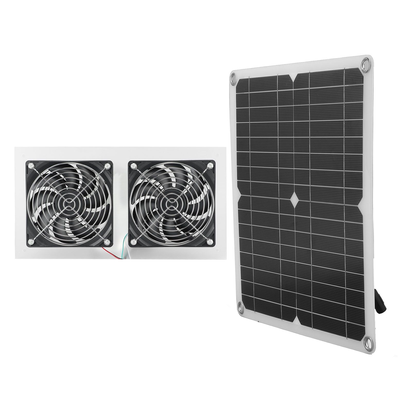 25W Solar Panel Fan Kit IPX65 Waterproof Low Noise Efficient Solar Powered view 9