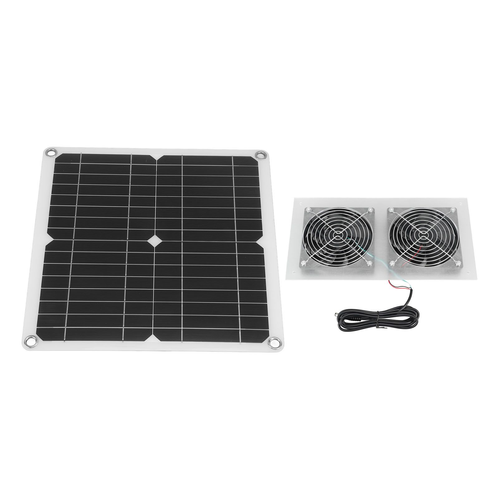 25W Solar Panel Fan Kit IPX65 Waterproof Low Noise Efficient Solar Powered view 10