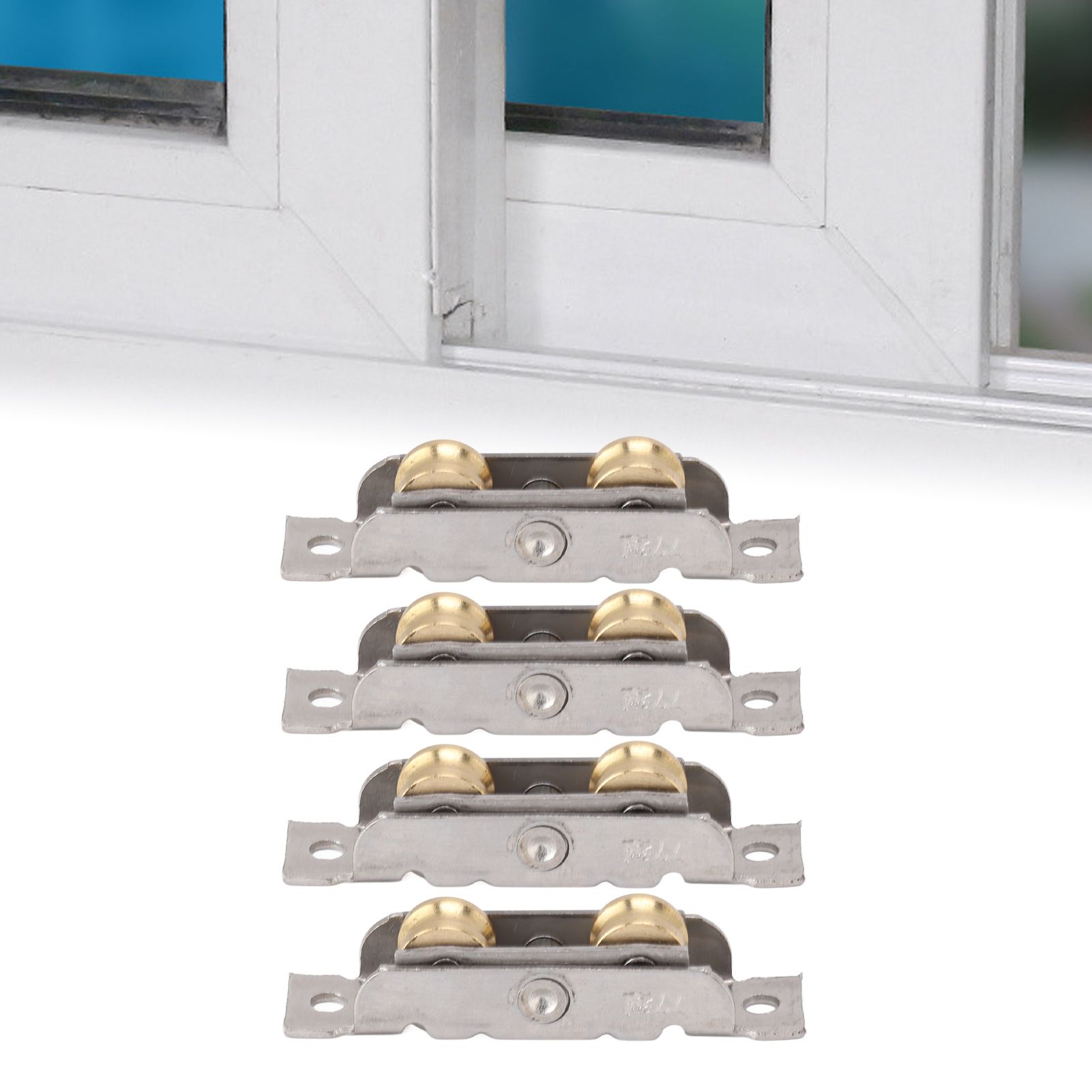 4PCS Sliding Patio Door Roller Assembly Stainless Steel Copper Ball Bearing view 11
