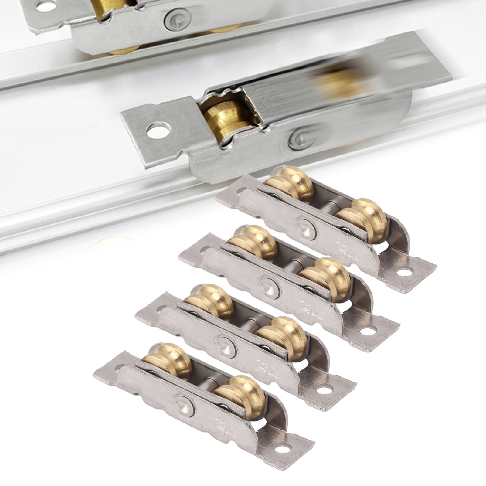 4PCS Sliding Patio Door Roller Assembly Stainless Steel Copper Ball Bearing view 12