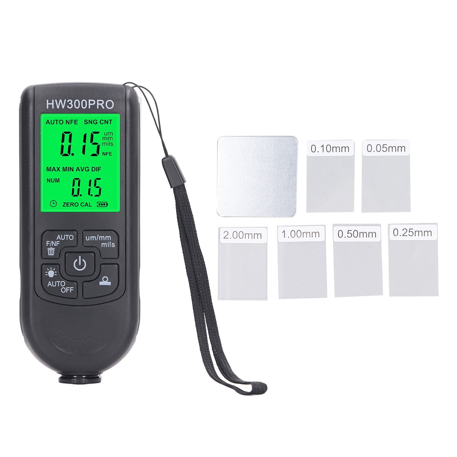 Coating Thickness Gauge High Accuracy Paint Depth Gauge Meter Antislip