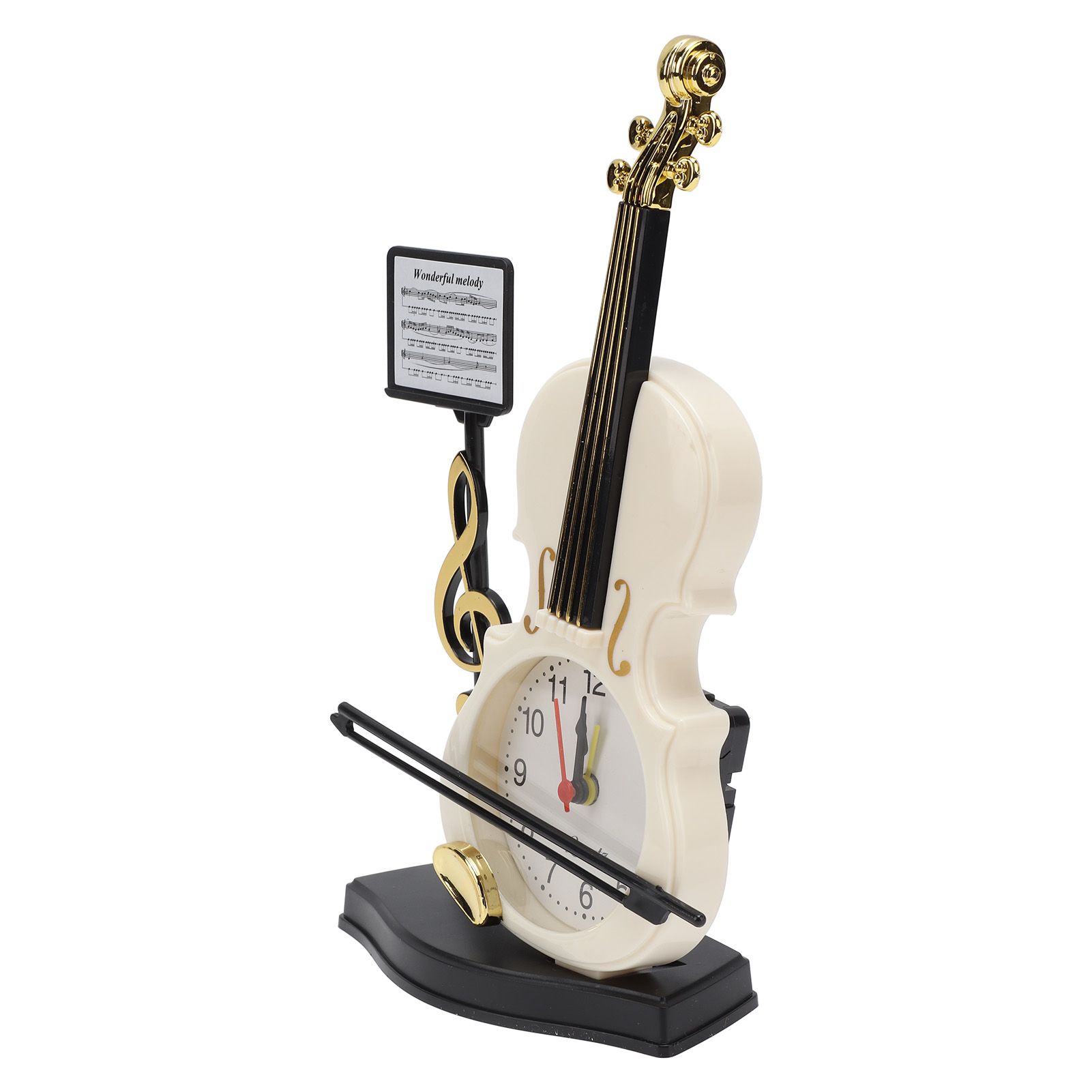 Violin Alarm Clock Unique Appearance Innovative Alarm Clock for Home Living view 6
