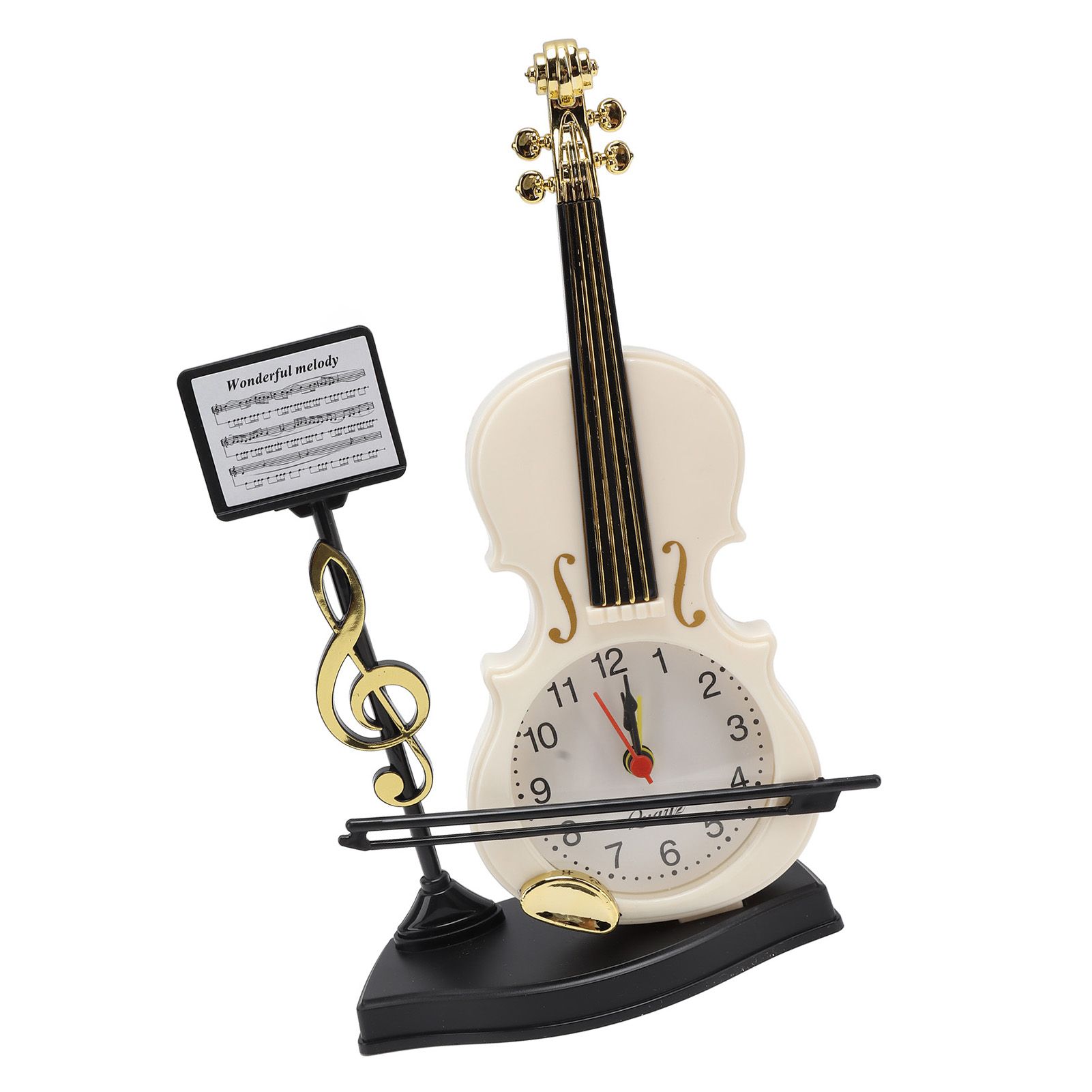 Violin Alarm Clock Unique Appearance Innovative Alarm Clock for Home Living view 9