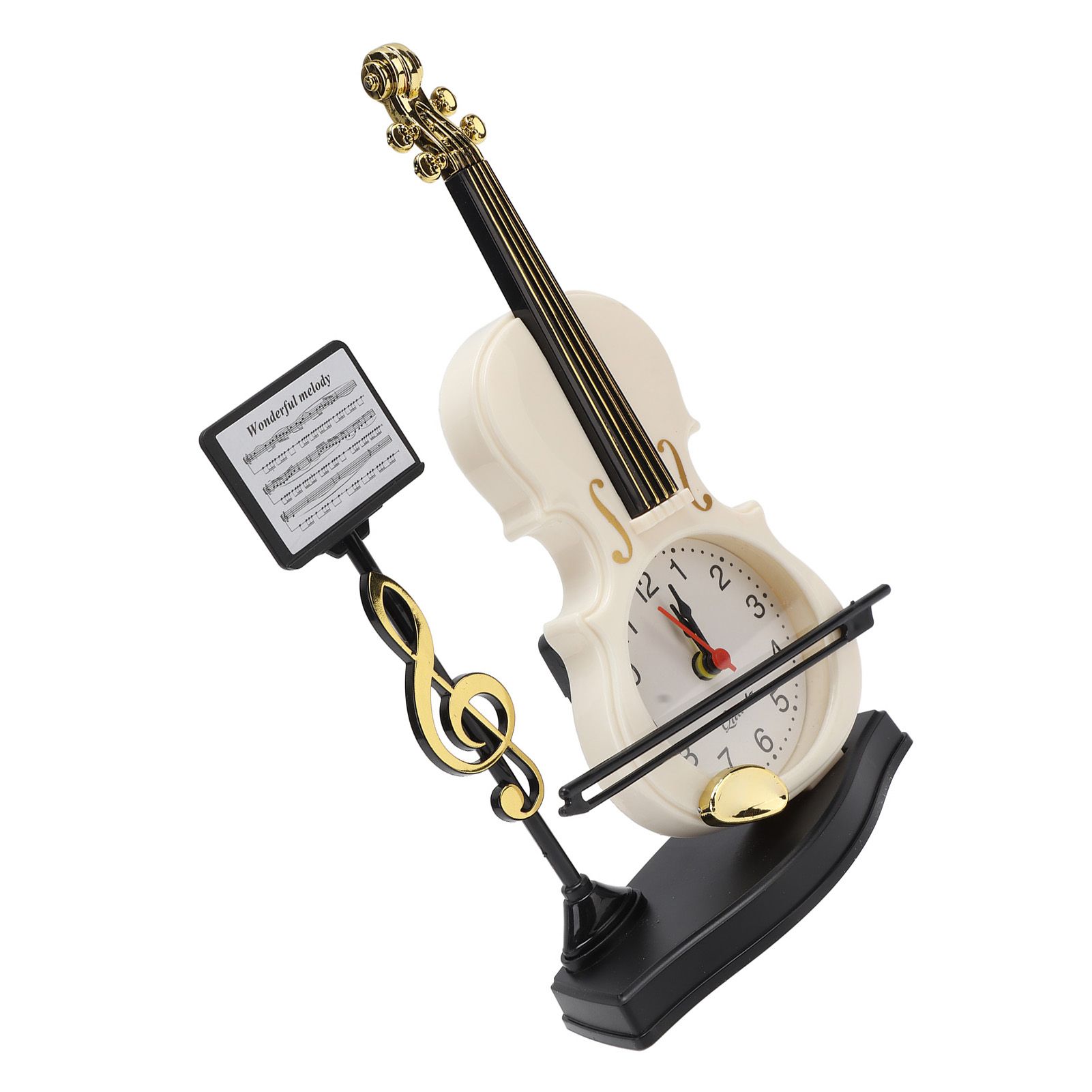 Violin Alarm Clock Unique Appearance Innovative Alarm Clock for Home Living view 10
