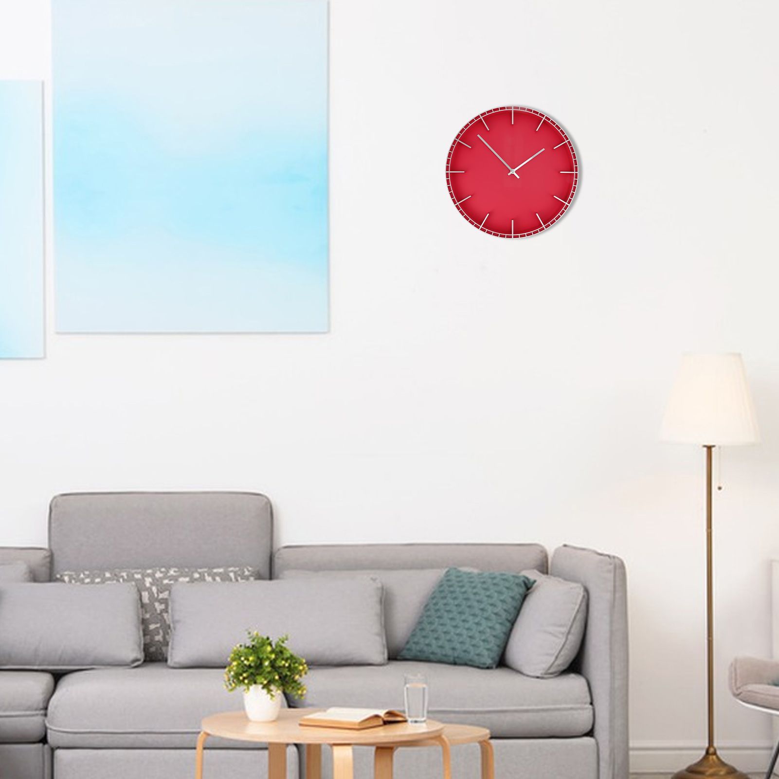 Wall Clock Silent Prevents Ticking Easy To Read Innovative Modern Round Wall view 11