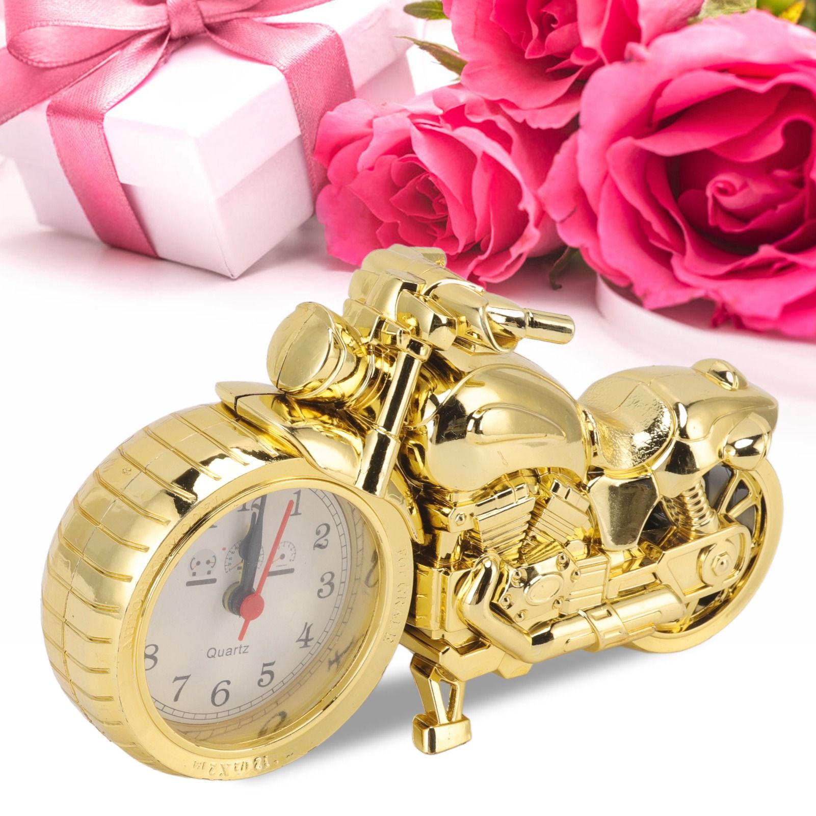 Motorcycle Alarm Clock Ingenious Vintage Simulation Motorcycle Model Alarm view 12