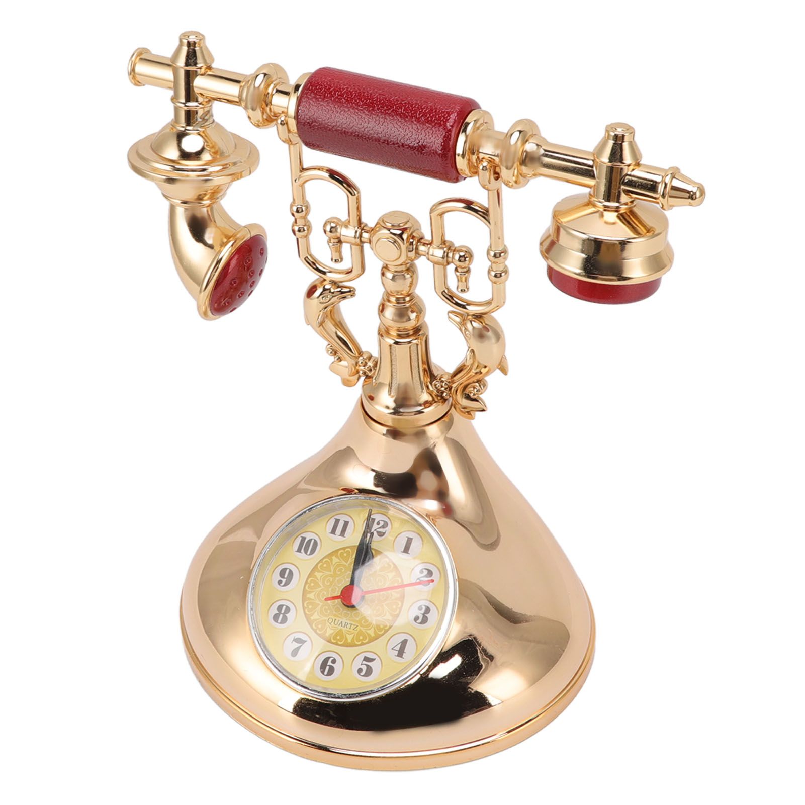 Vintage Telephone Alarm Clock Unique Elegant Accurate Time Bedside Clock view 6