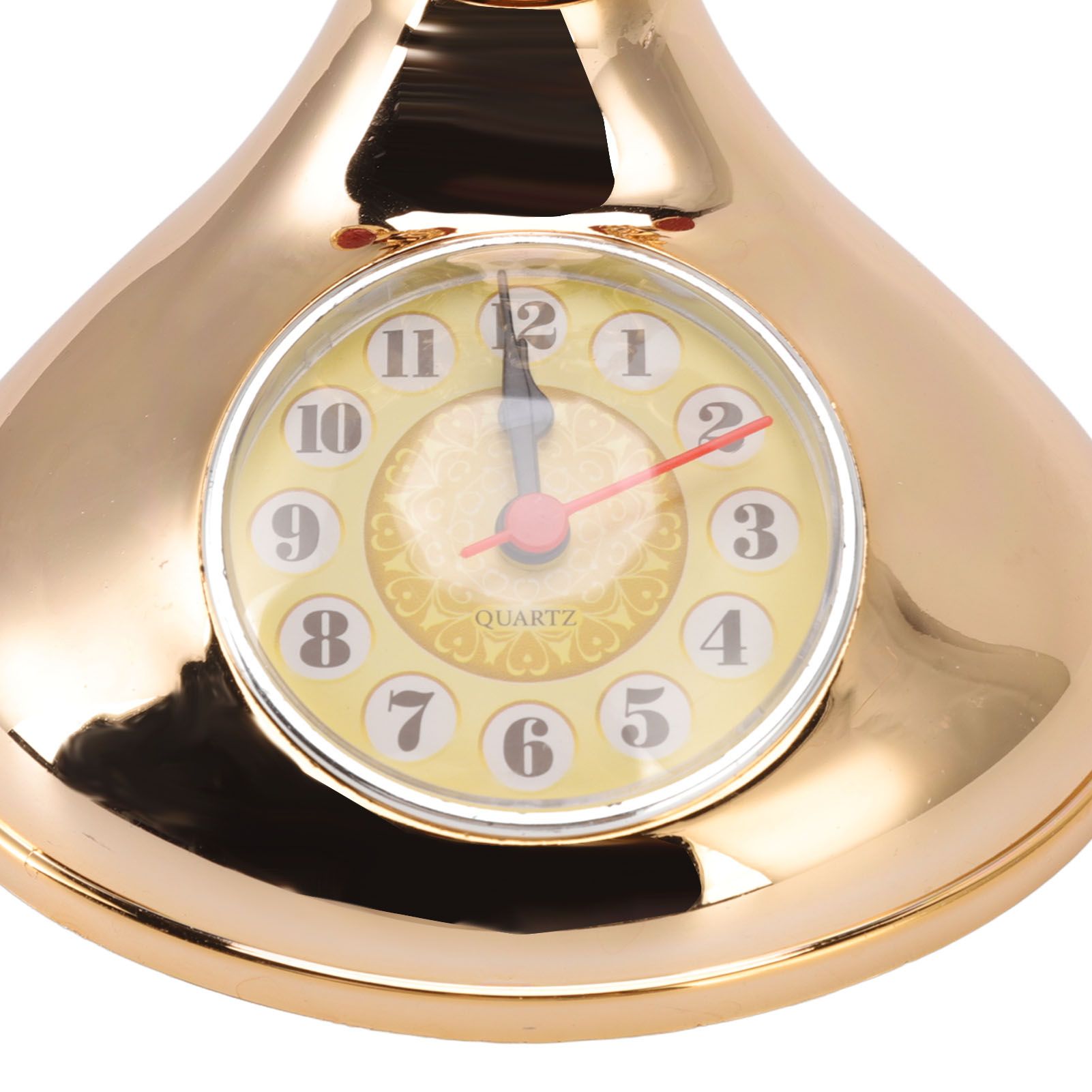 Vintage Telephone Alarm Clock Unique Elegant Accurate Time Bedside Clock view 15