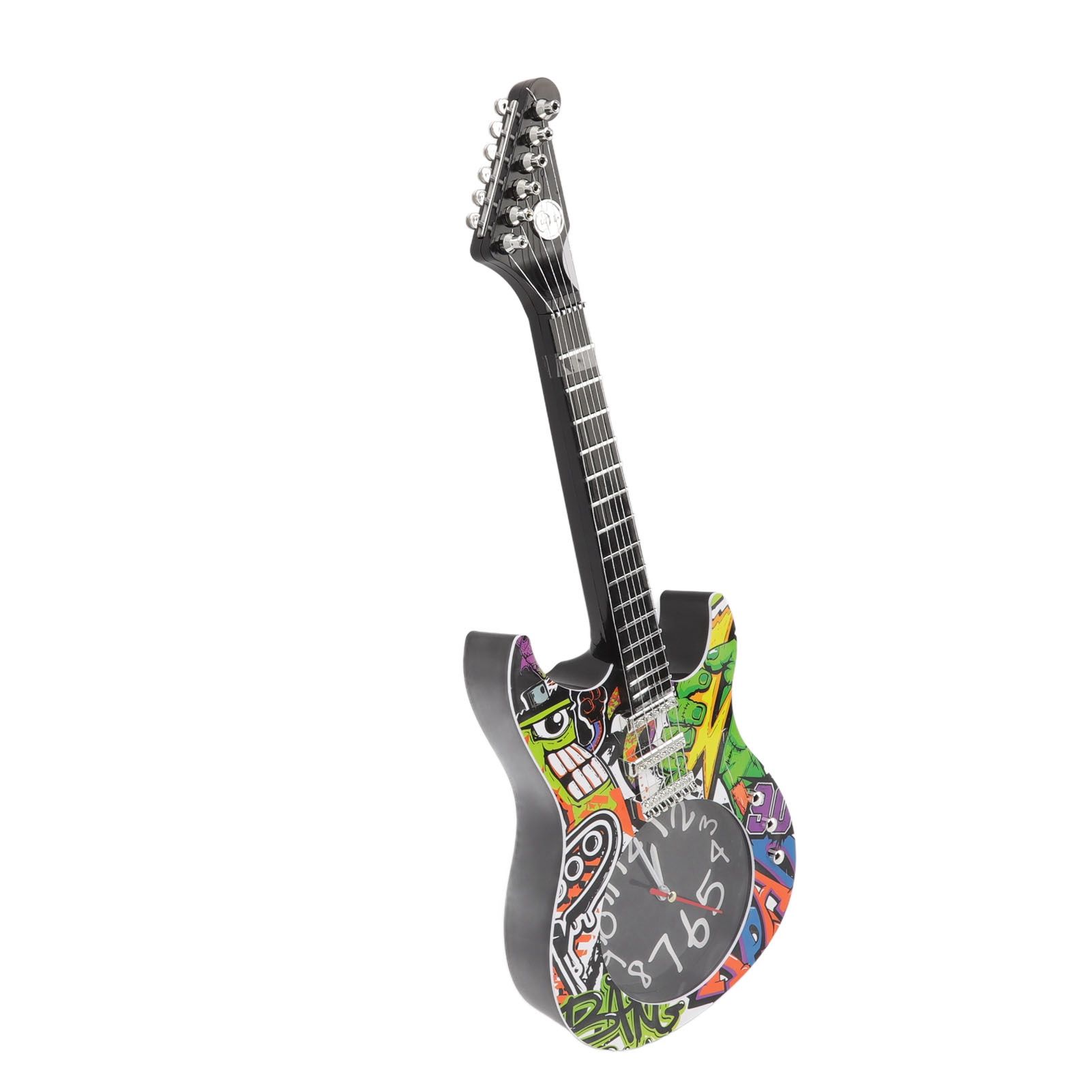 Guitar Wall Clock Simulation Time Accurate Guitar Clock Wall Decor for Home view 2
