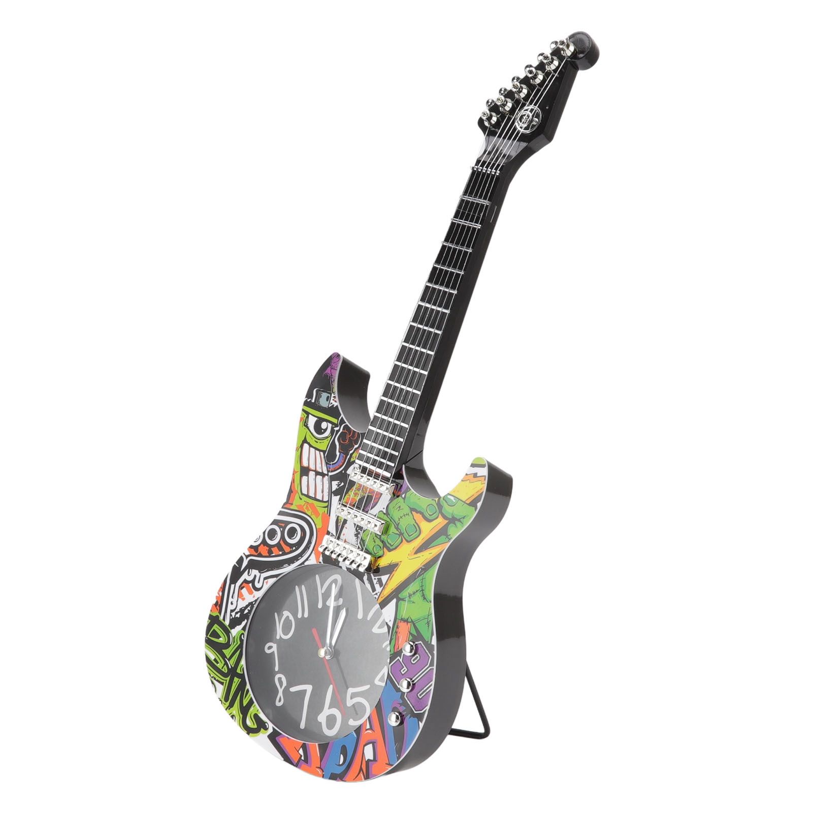 Guitar Wall Clock Simulation Time Accurate Guitar Clock Wall Decor for Home view 3