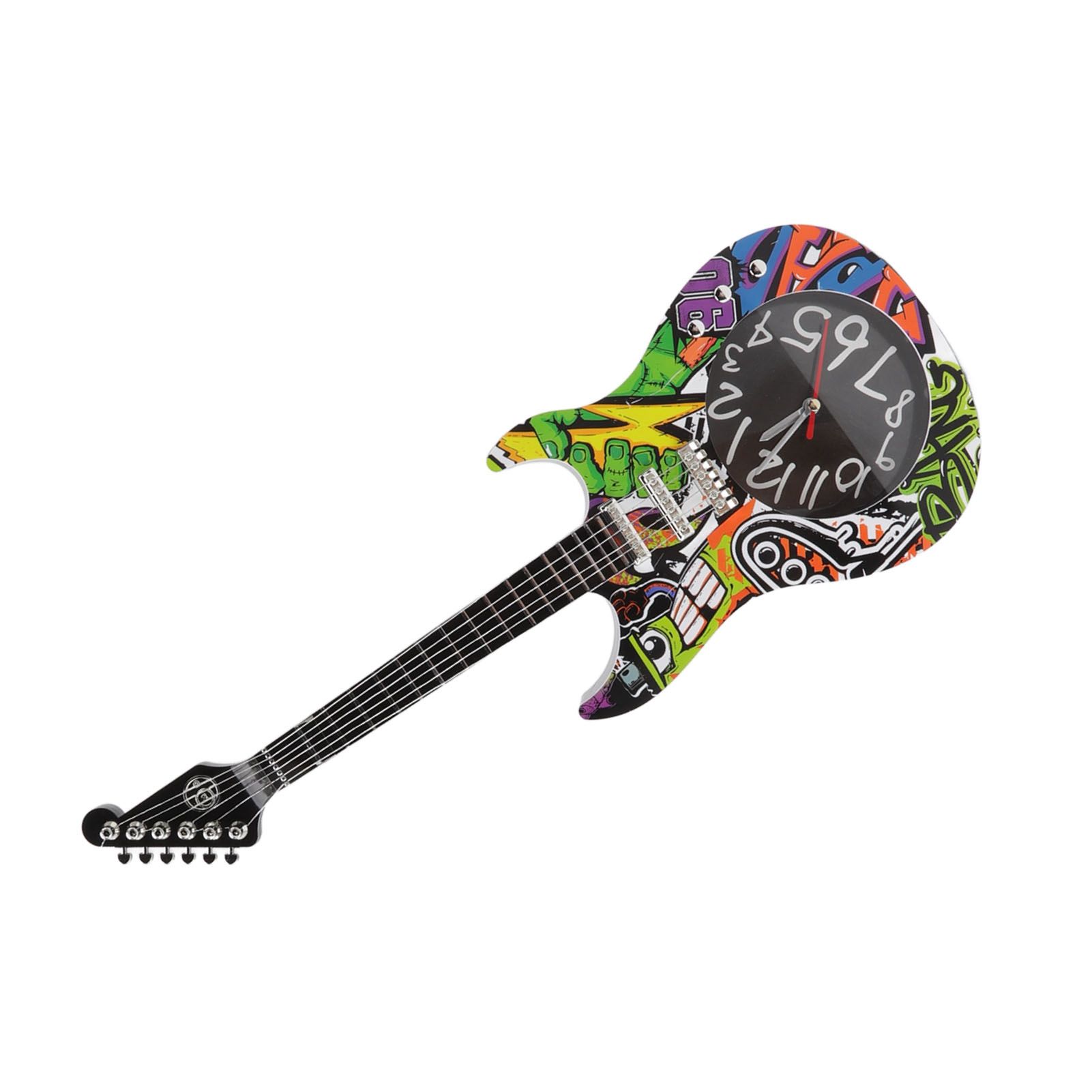 Guitar Wall Clock Simulation Time Accurate Guitar Clock Wall Decor for Home view 6