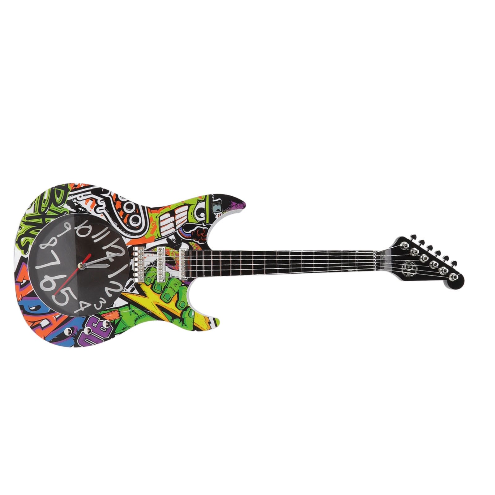 Guitar Wall Clock Simulation Time Accurate Guitar Clock Wall Decor for Home view 7