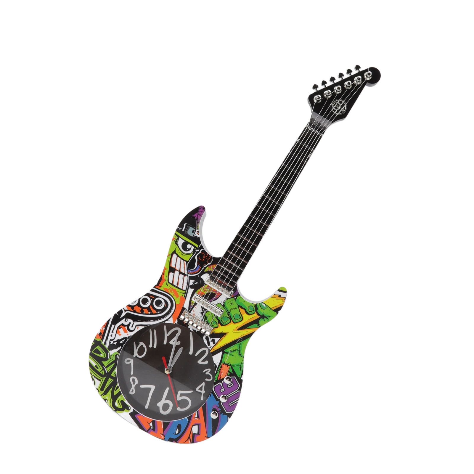 Guitar Wall Clock Simulation Time Accurate Guitar Clock Wall Decor for Home view 9