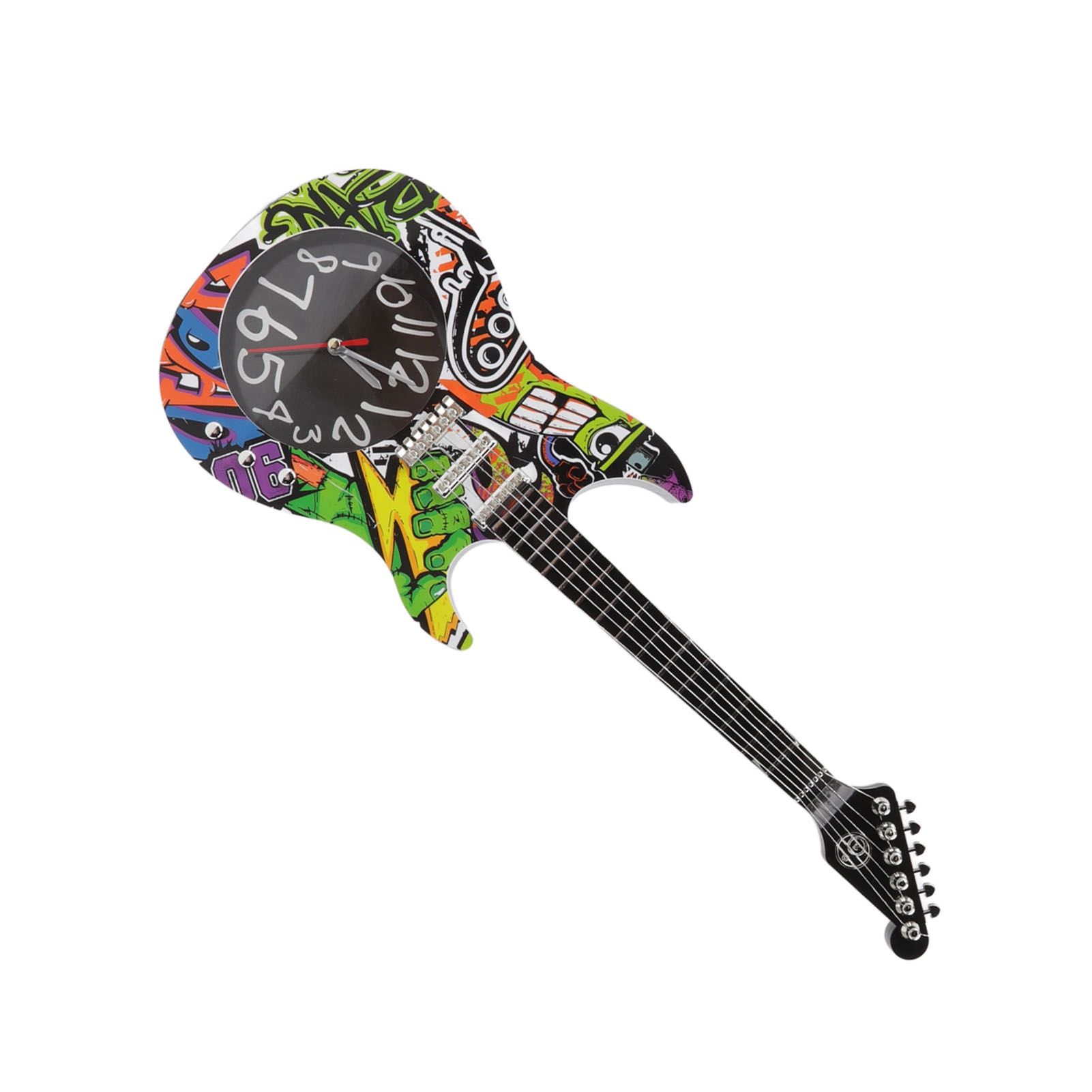 Guitar Wall Clock Simulation Time Accurate Guitar Clock Wall Decor for Home view 14