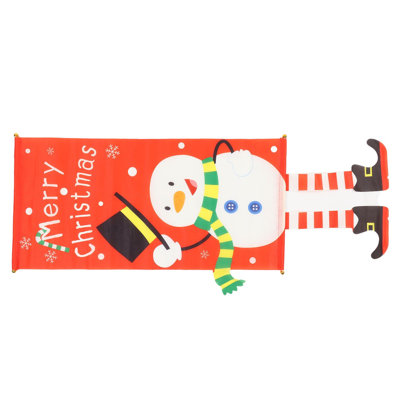 Christmas Snowman Hanging Flag Christmas Decorative Banner Landscape Wall view 4