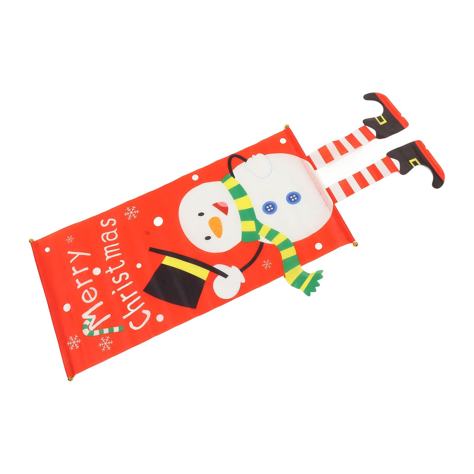 Christmas Snowman Hanging Flag Christmas Decorative Banner Landscape Wall view 5