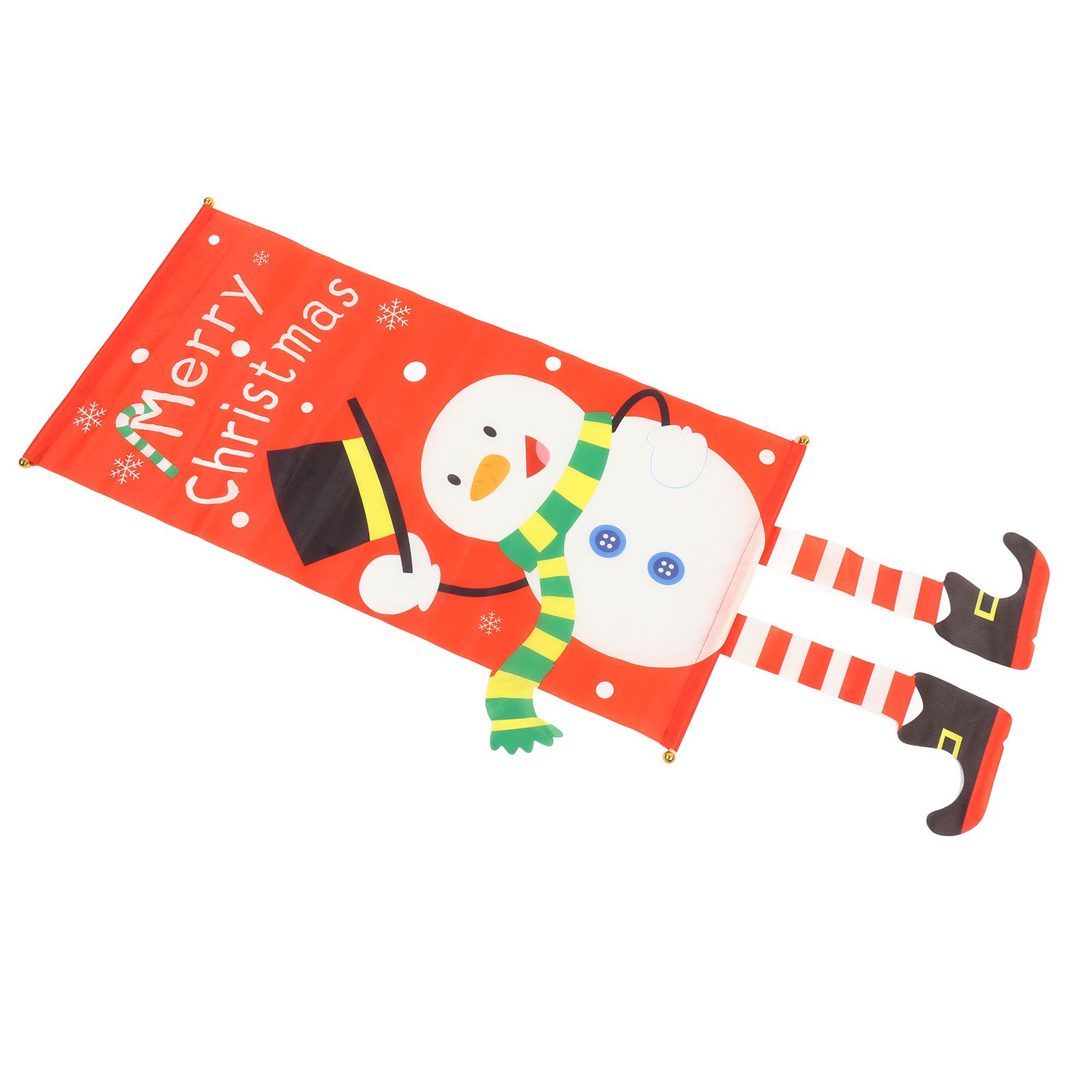 Christmas Snowman Hanging Flag Christmas Decorative Banner Landscape Wall view 6
