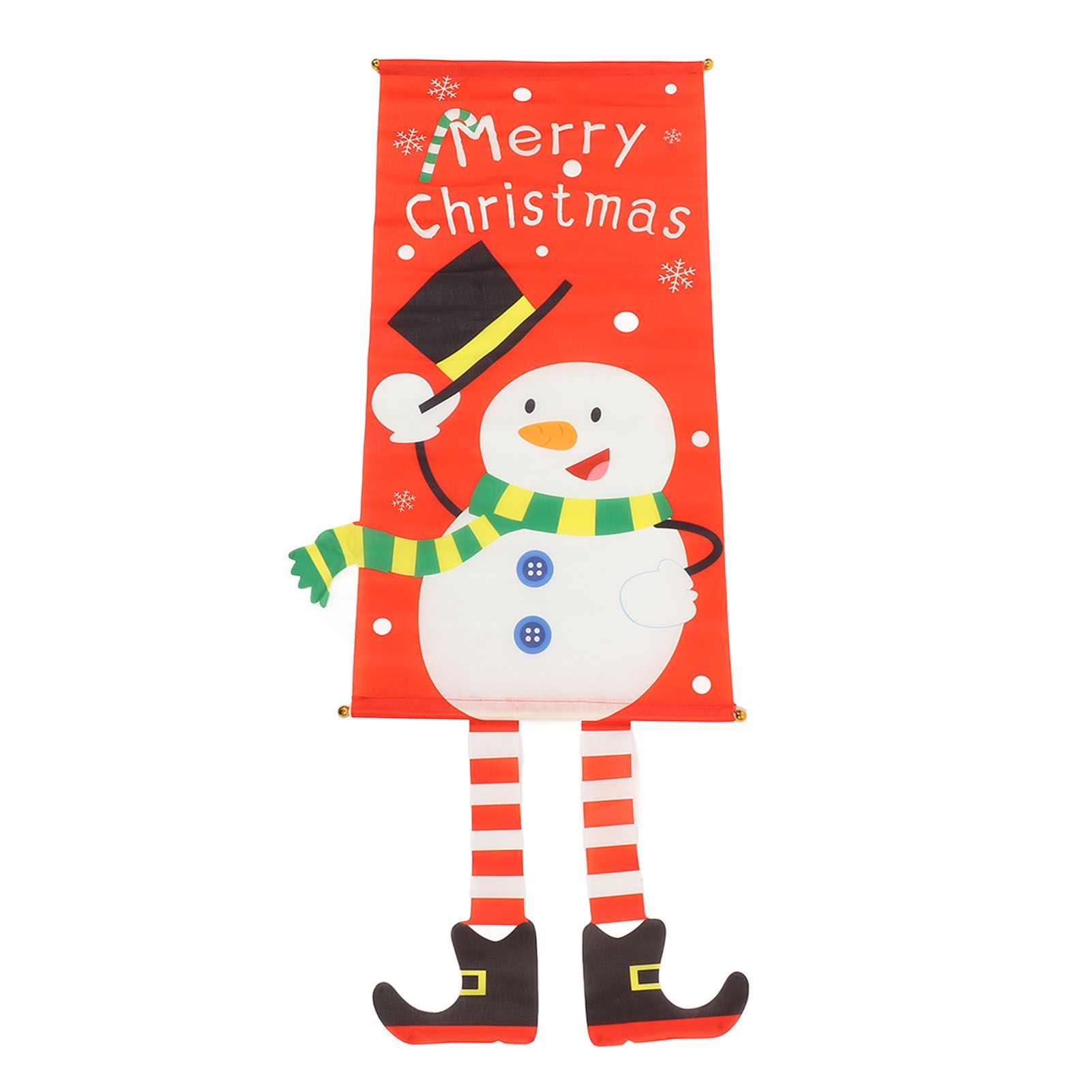 Christmas Snowman Hanging Flag Christmas Decorative Banner Landscape Wall view 7