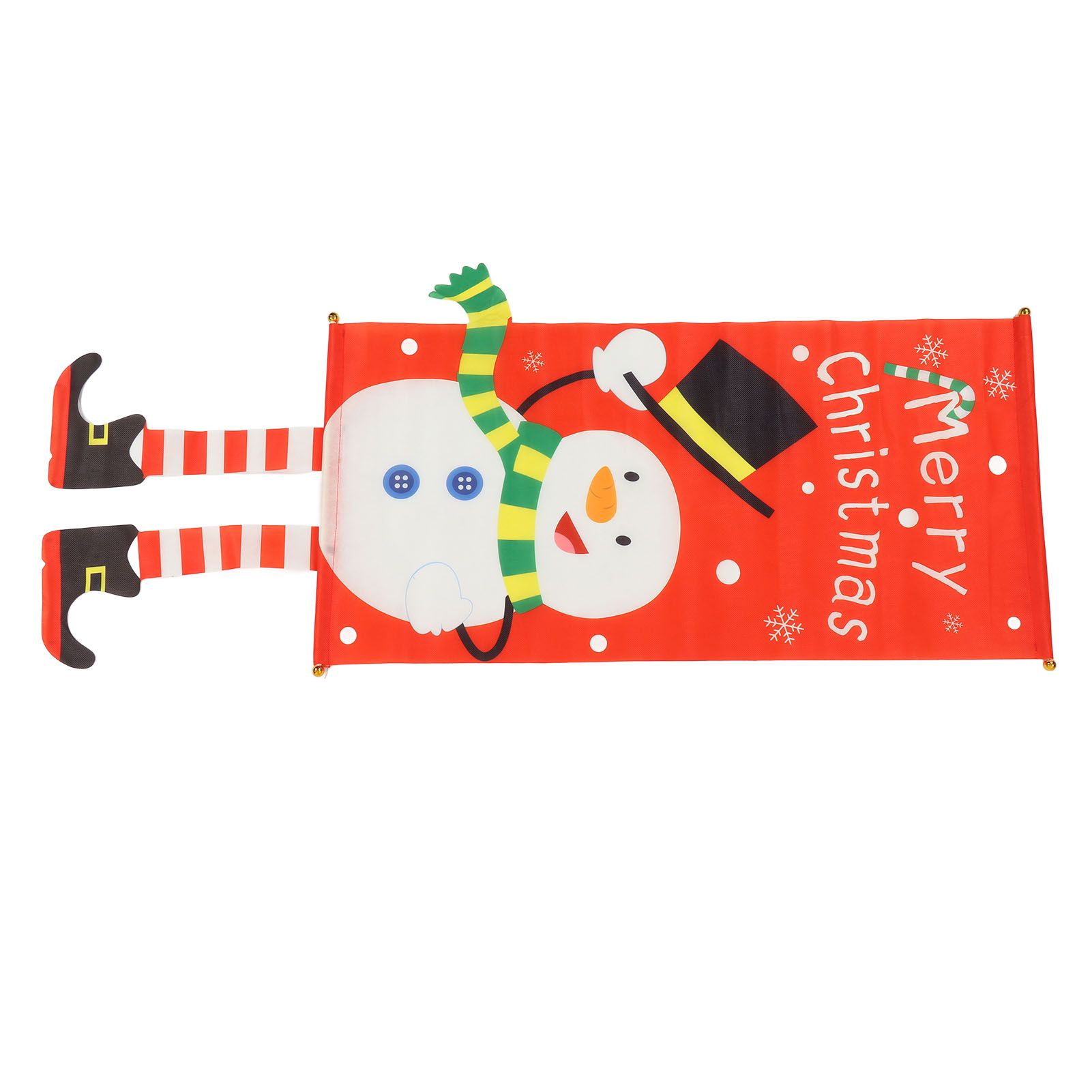 Christmas Snowman Hanging Flag Christmas Decorative Banner Landscape Wall view 8