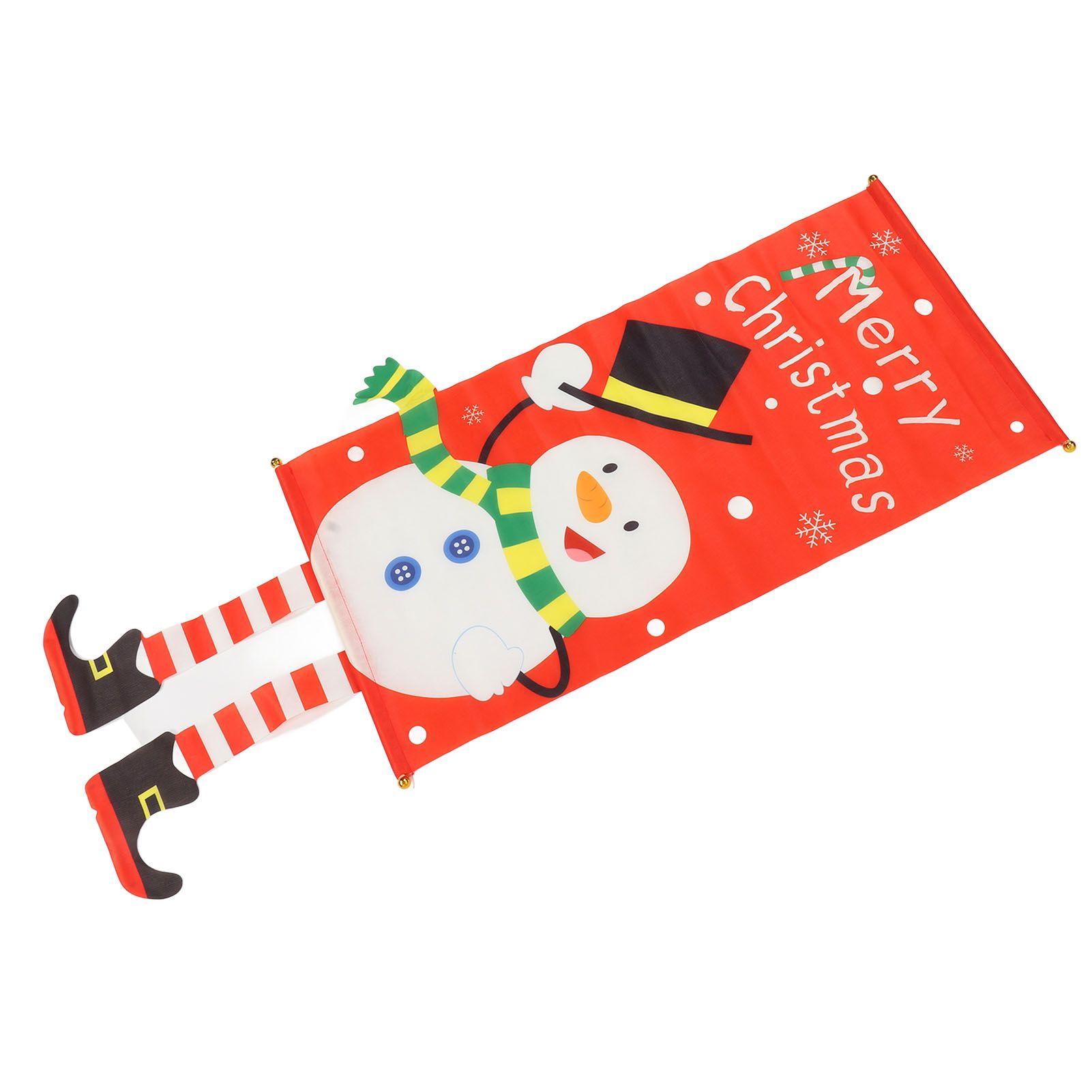 Christmas Snowman Hanging Flag Christmas Decorative Banner Landscape Wall view 9