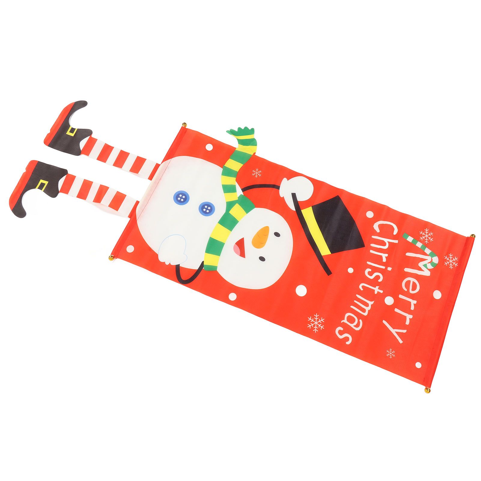 Christmas Snowman Hanging Flag Christmas Decorative Banner Landscape Wall view 10