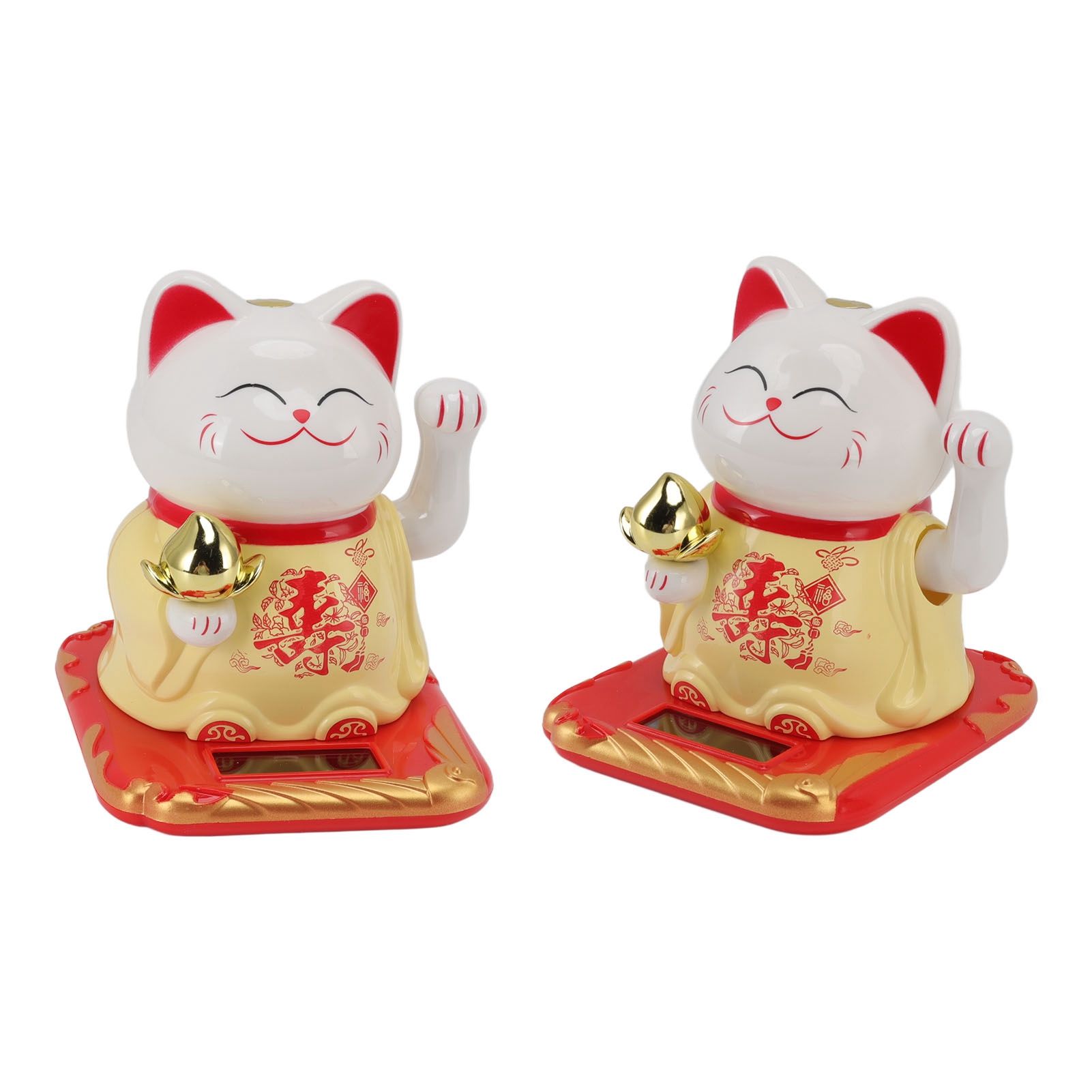 Lucky Waving Cat Light Induction Plastic Chinese Welcome Cat Ornament for Home view 8