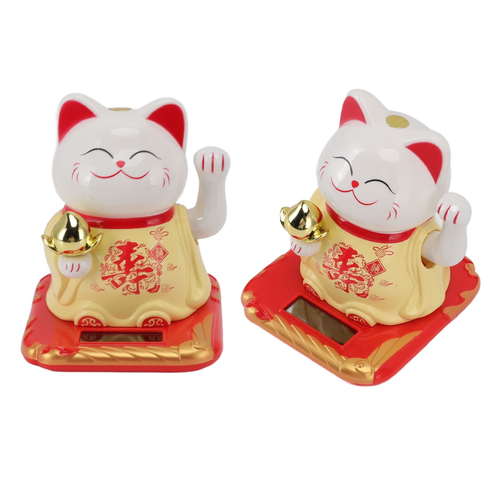 Lucky Waving Cat Light Induction Plastic Chinese Welcome Cat Ornament for Home view 10