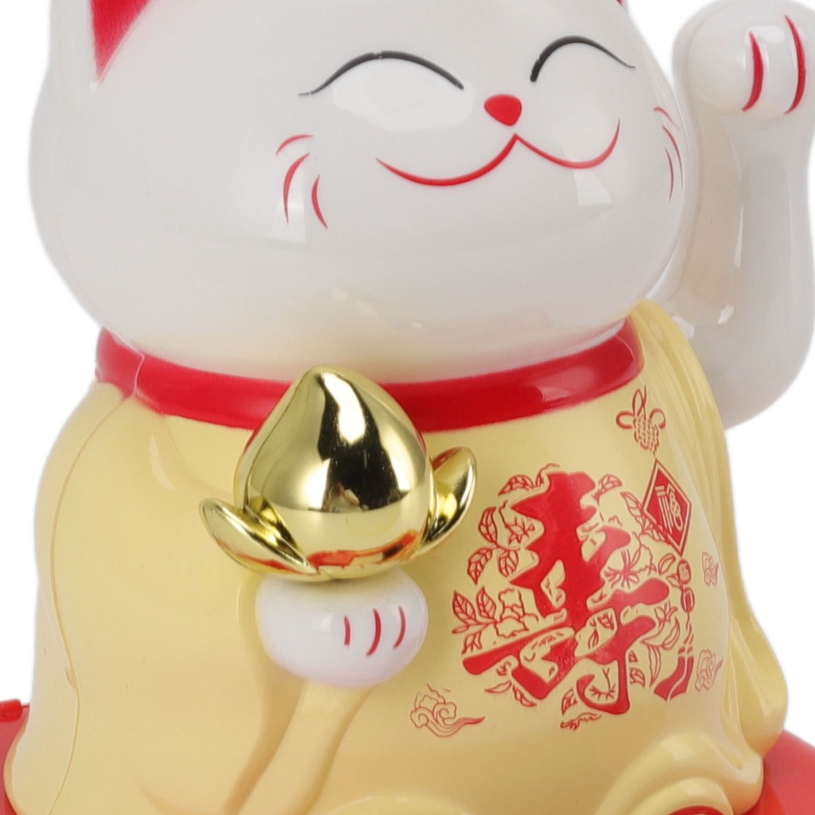 Lucky Waving Cat Light Induction Plastic Chinese Welcome Cat Ornament for Home view 13