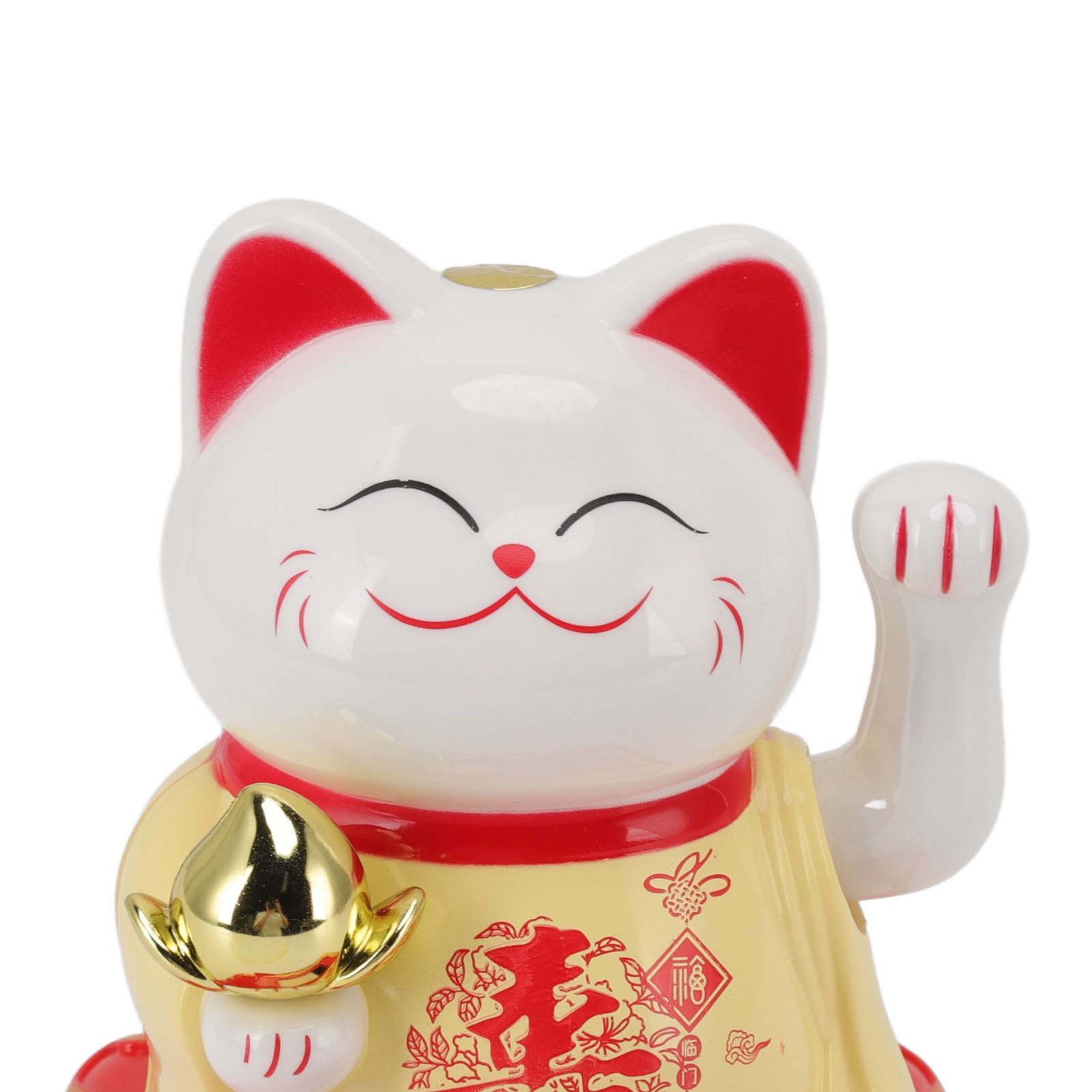 Lucky Waving Cat Light Induction Plastic Chinese Welcome Cat Ornament for Home view 14