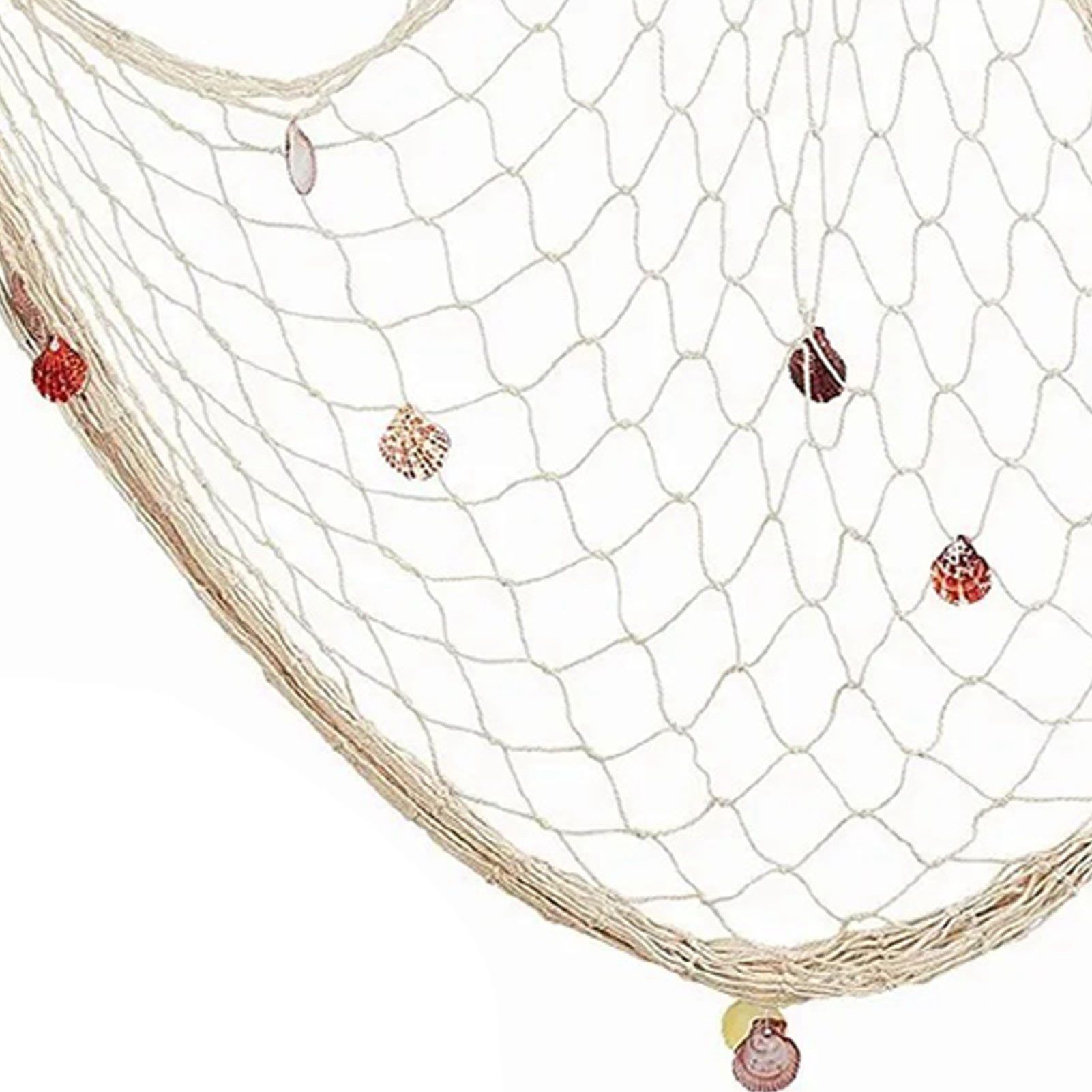 Nautical Decorative Fishing Net Cotton Hand Weaving Mediterranean Style view 8
