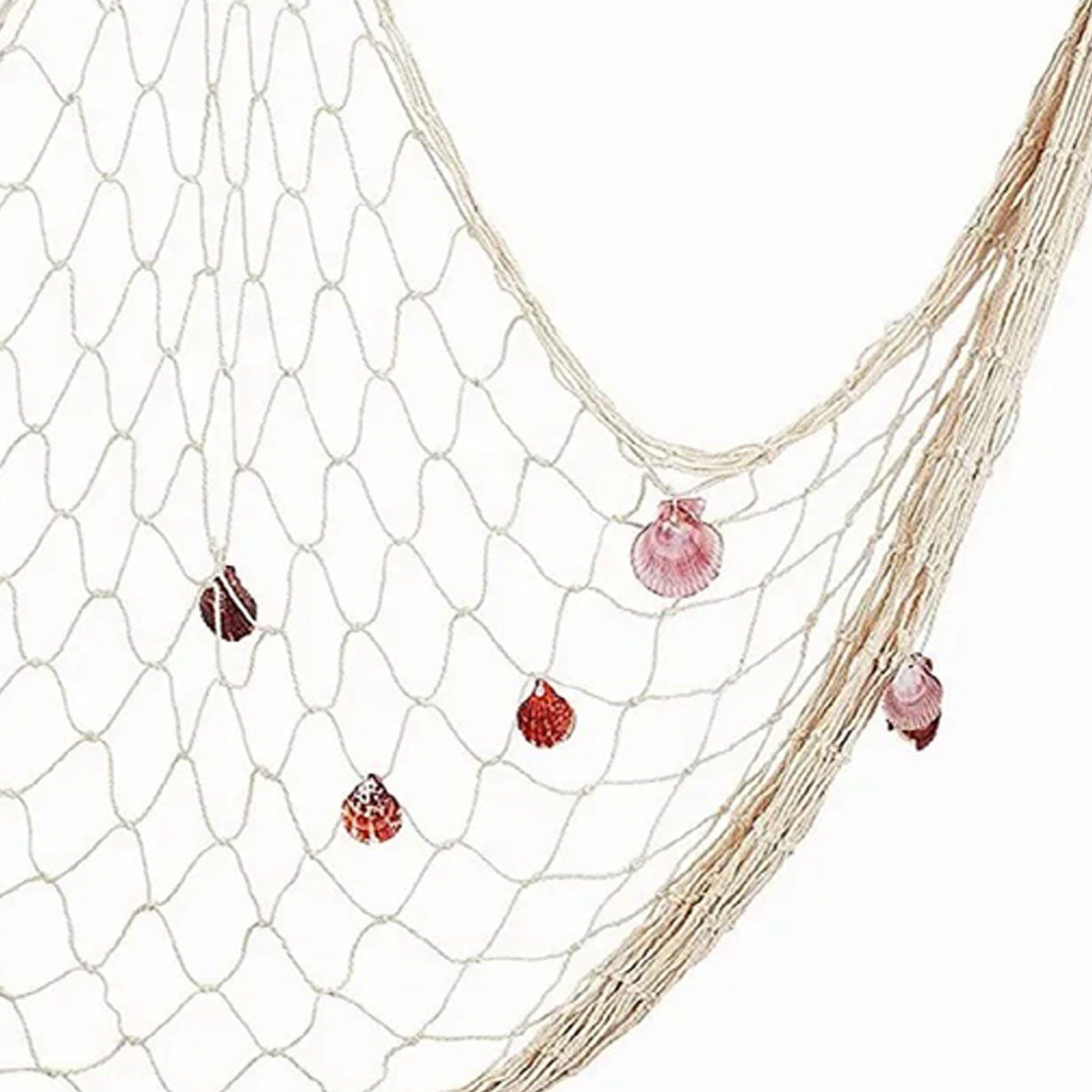 Nautical Decorative Fishing Net Cotton Hand Weaving Mediterranean Style view 9