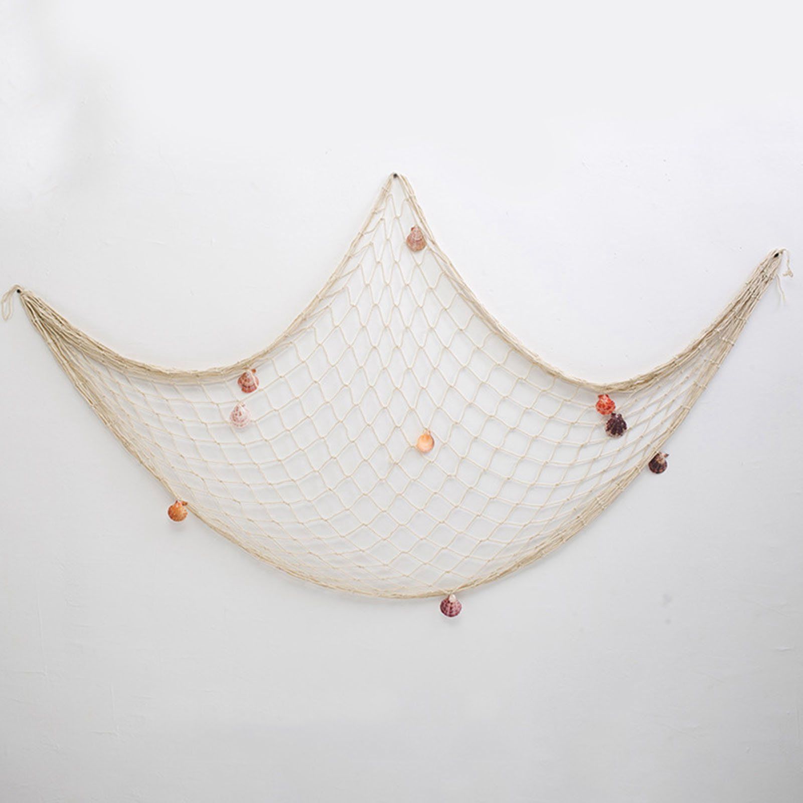 Nautical Decorative Fishing Net Cotton Hand Weaving Mediterranean Style view 10