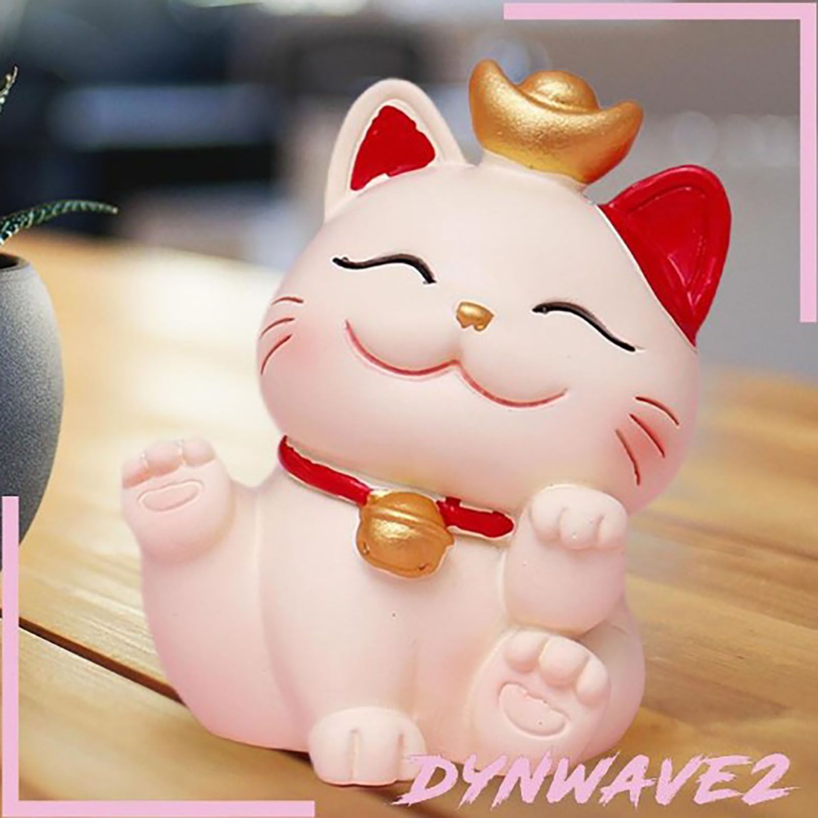 Lucky Cat Ornament Synthetic Resin Fortune Cat Statue Decoration for Home view 6