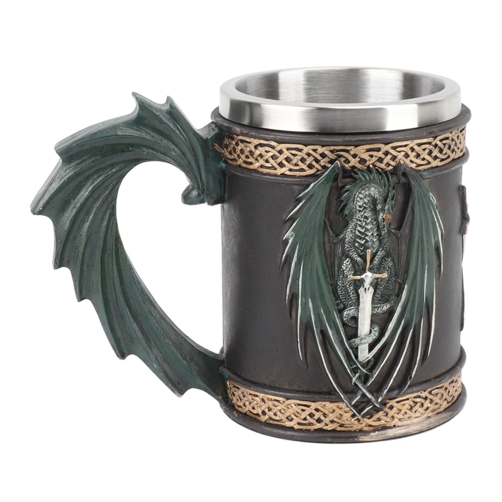 Stainless Steel Mug Innovative Dragon Pirate Retro Style Large Capacity Beer