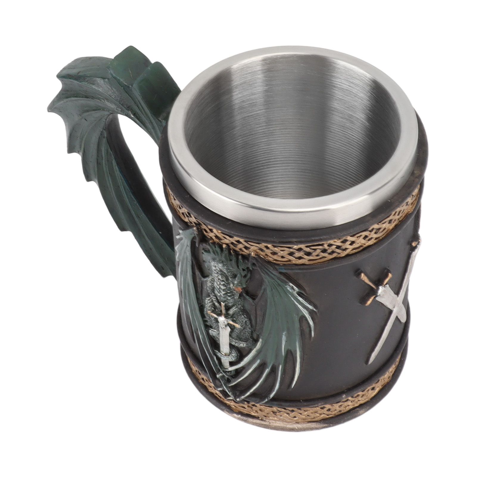 Stainless Steel Mug Innovative Dragon Pirate Retro Style Large Capacity Beer view 2