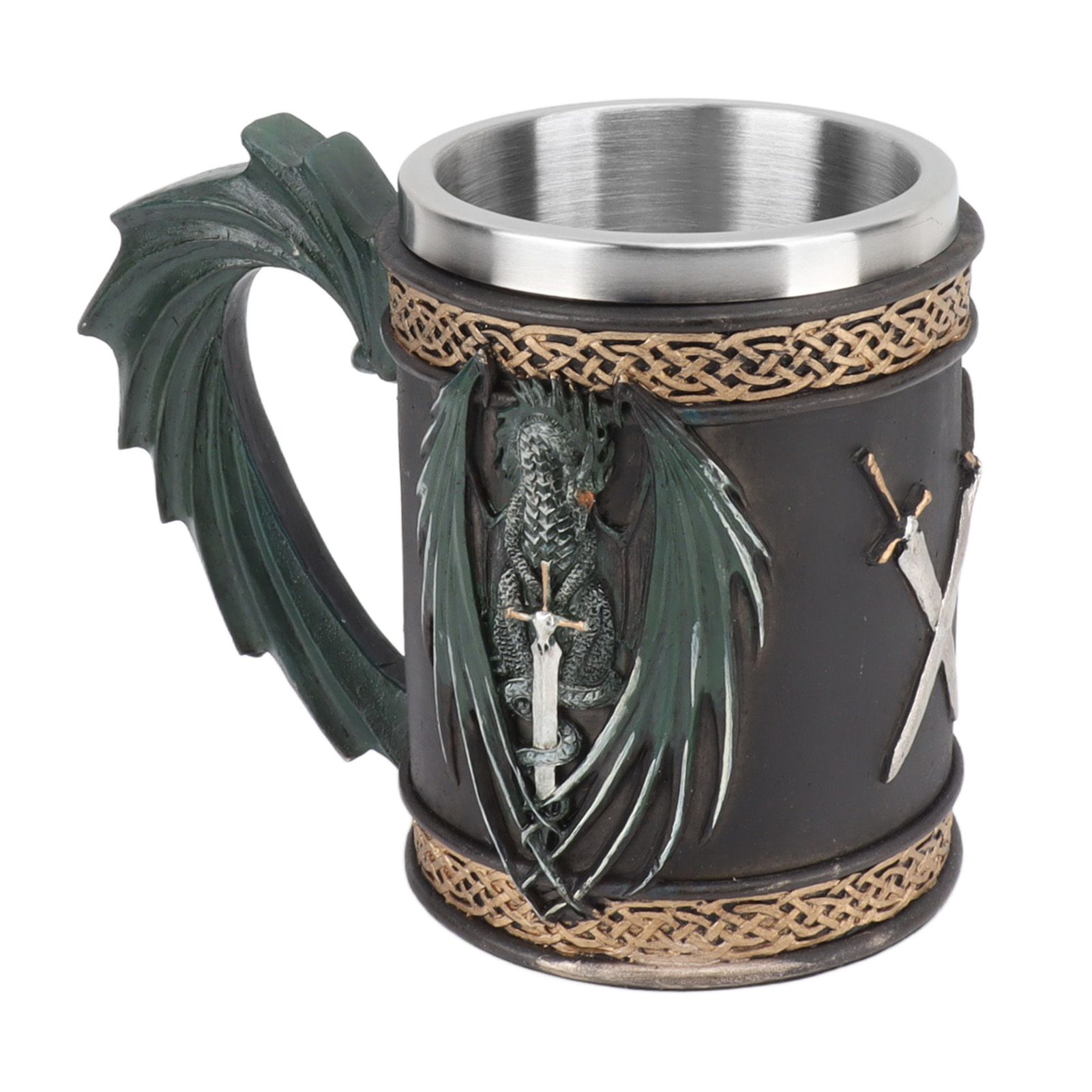 Stainless Steel Mug Innovative Dragon Pirate Retro Style Large Capacity Beer view 6