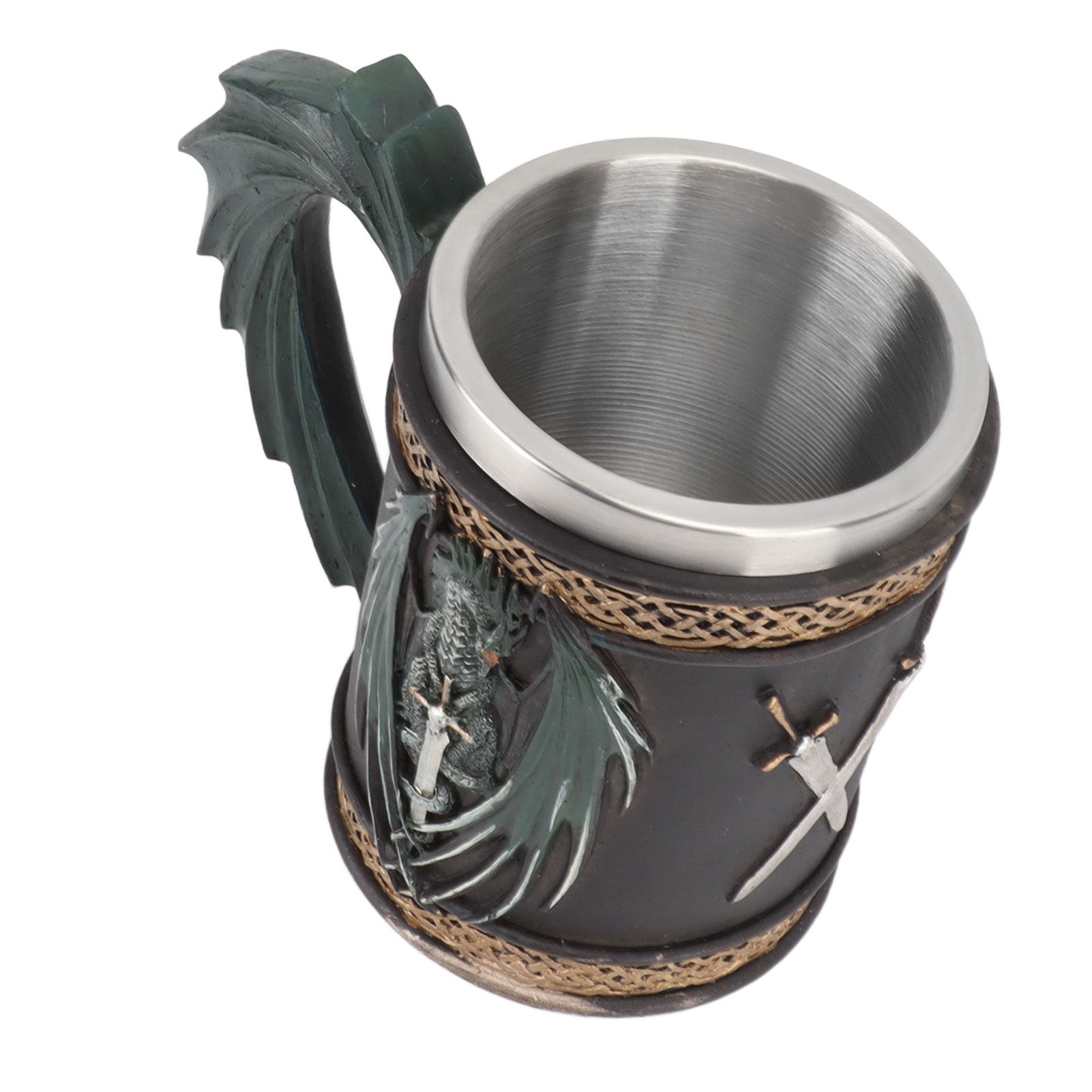 Stainless Steel Mug Innovative Dragon Pirate Retro Style Large Capacity Beer view 9