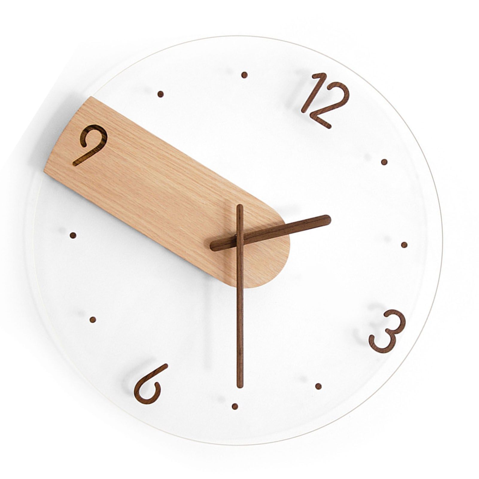 Wall Clock Innovative Minimalist Prevents Ticking Sweep Movement Modern Nordic view 3